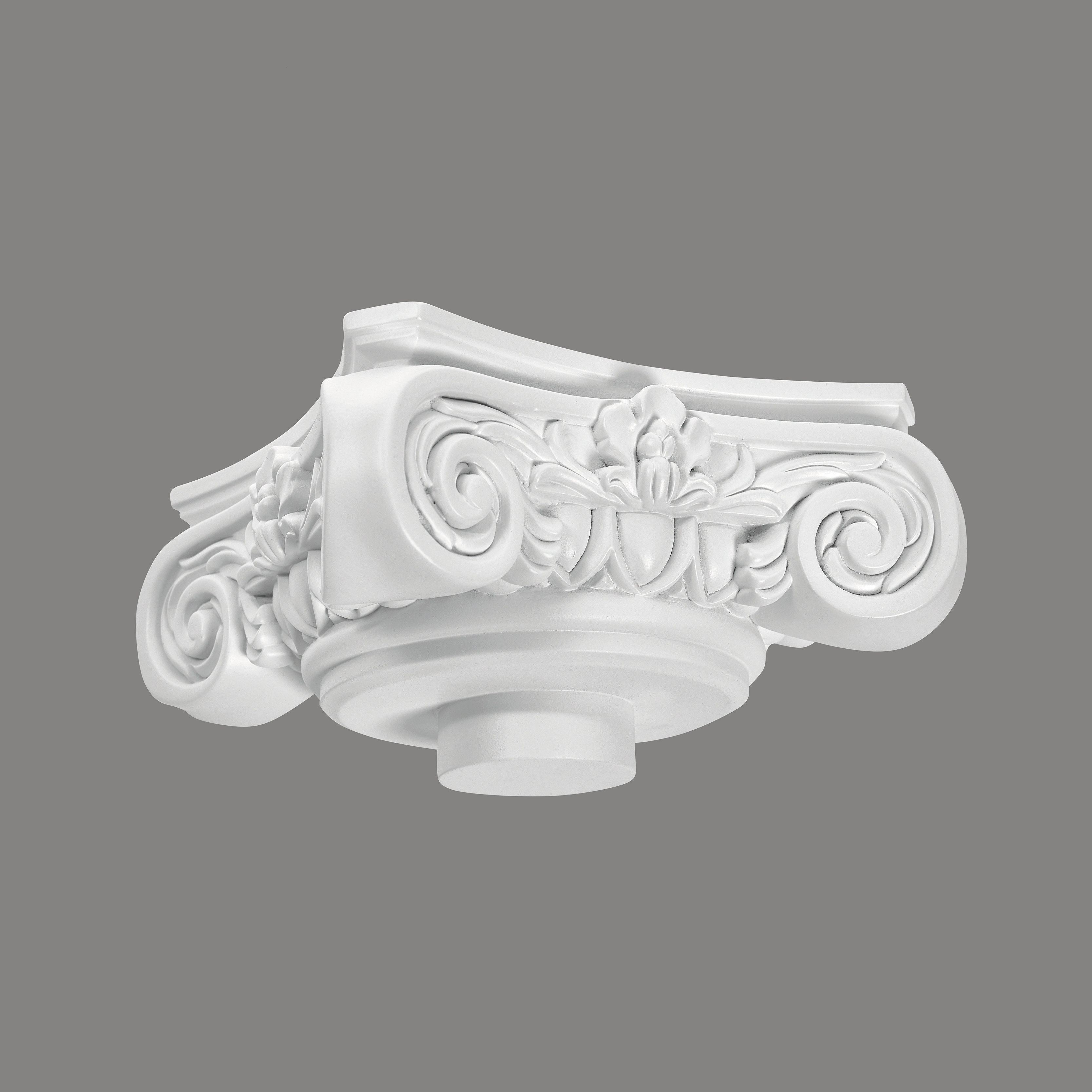 Mardom Kapitell C1002-1W Profoam 360 x 360 x 130 mm Weiß für Vollsäule und Fußteil