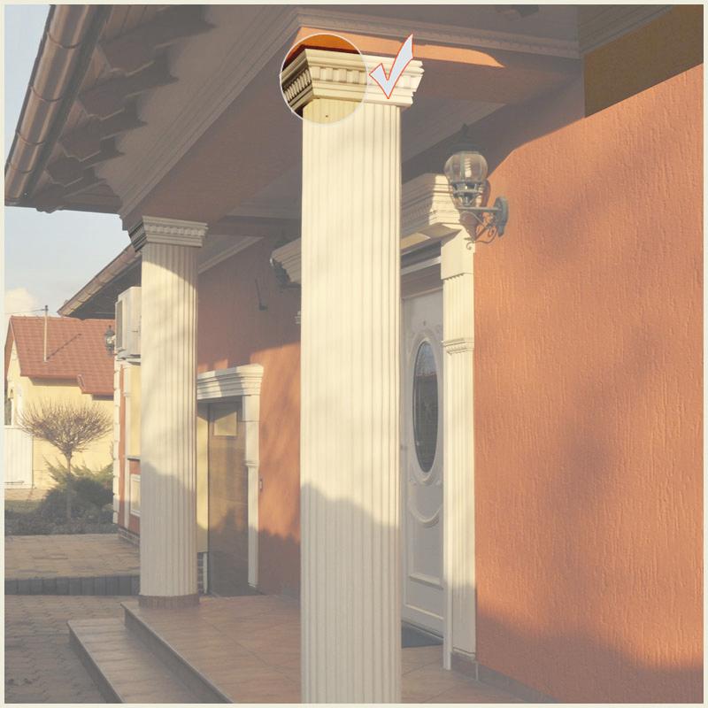 Säulendekoration mit "Wiesemann FP14" - Eckstück