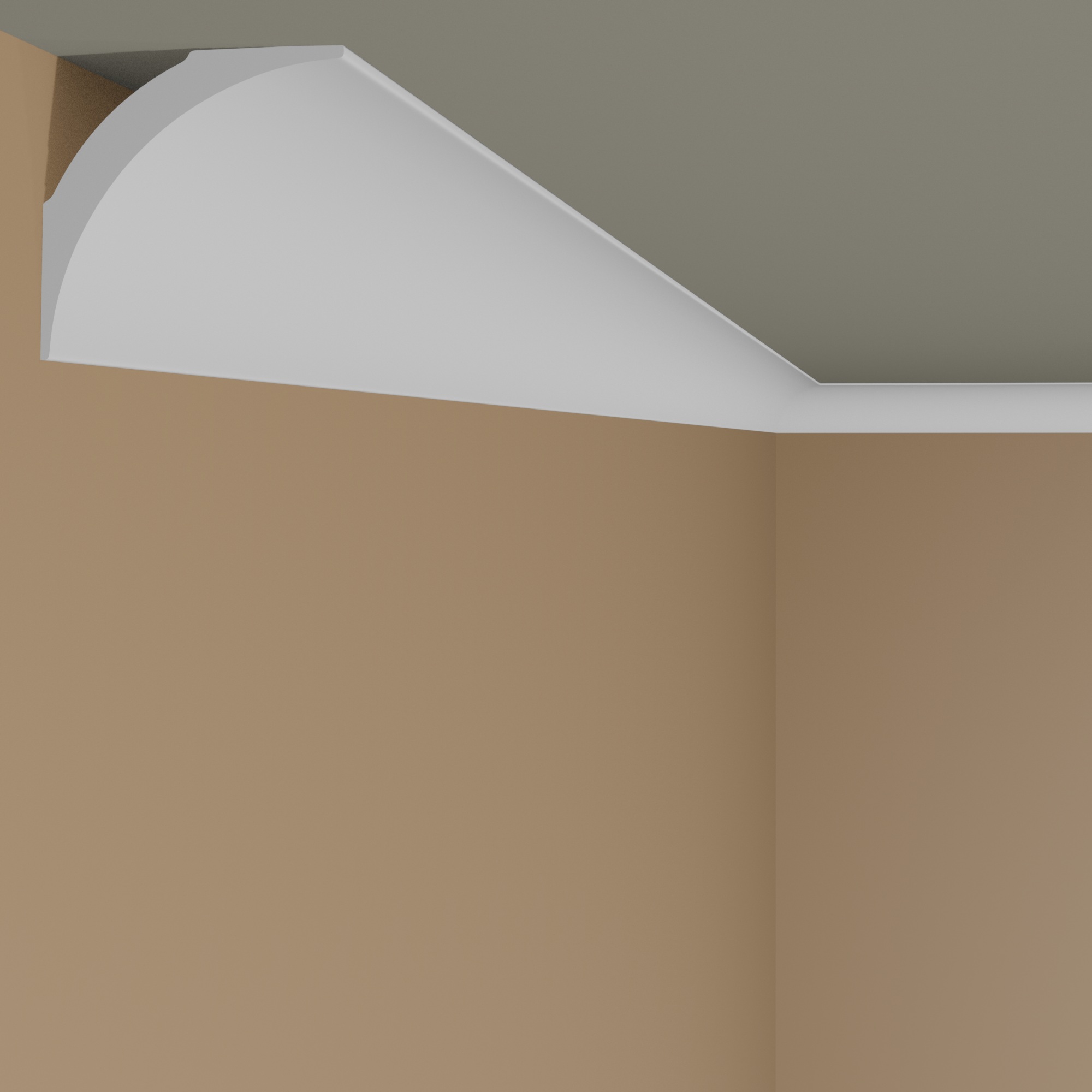 NMC Stuckleiste NE2 NOMASTYL Polystyrol 60 x 60 x 2000 mm Weiß Deckenleiste