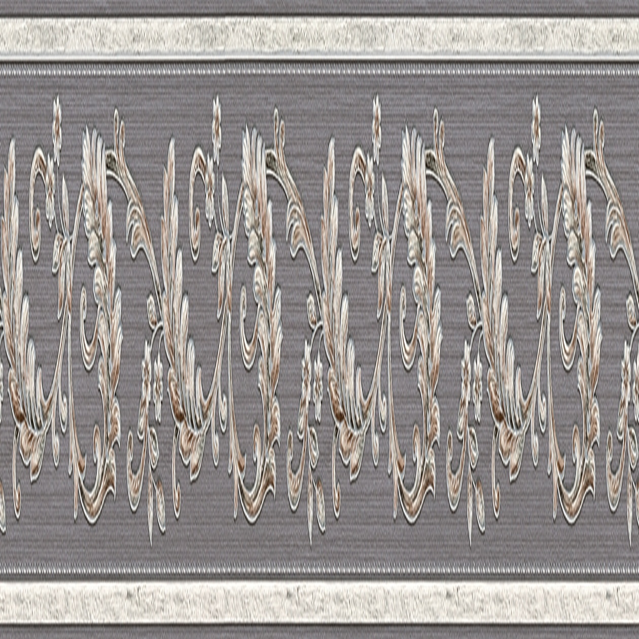 A.S. Creation | Only Borders 10 | 369144 | Vliestapete | Barock | 0.08 x 5 m | Grau