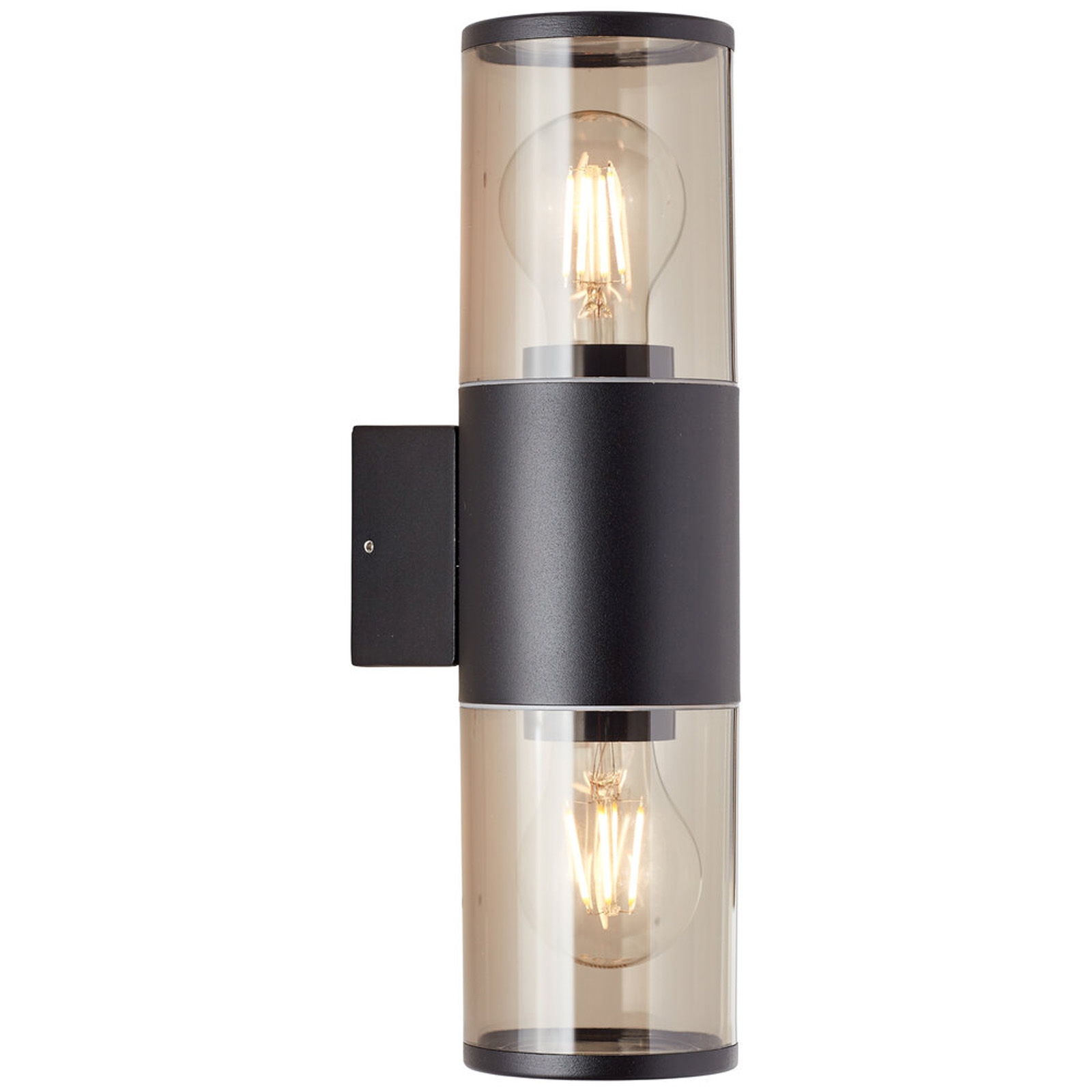 Wandleuchte 33.2 x 12.5 x 9 cm Schwarz Kunststoff Wandlampe Modern Harmonisch