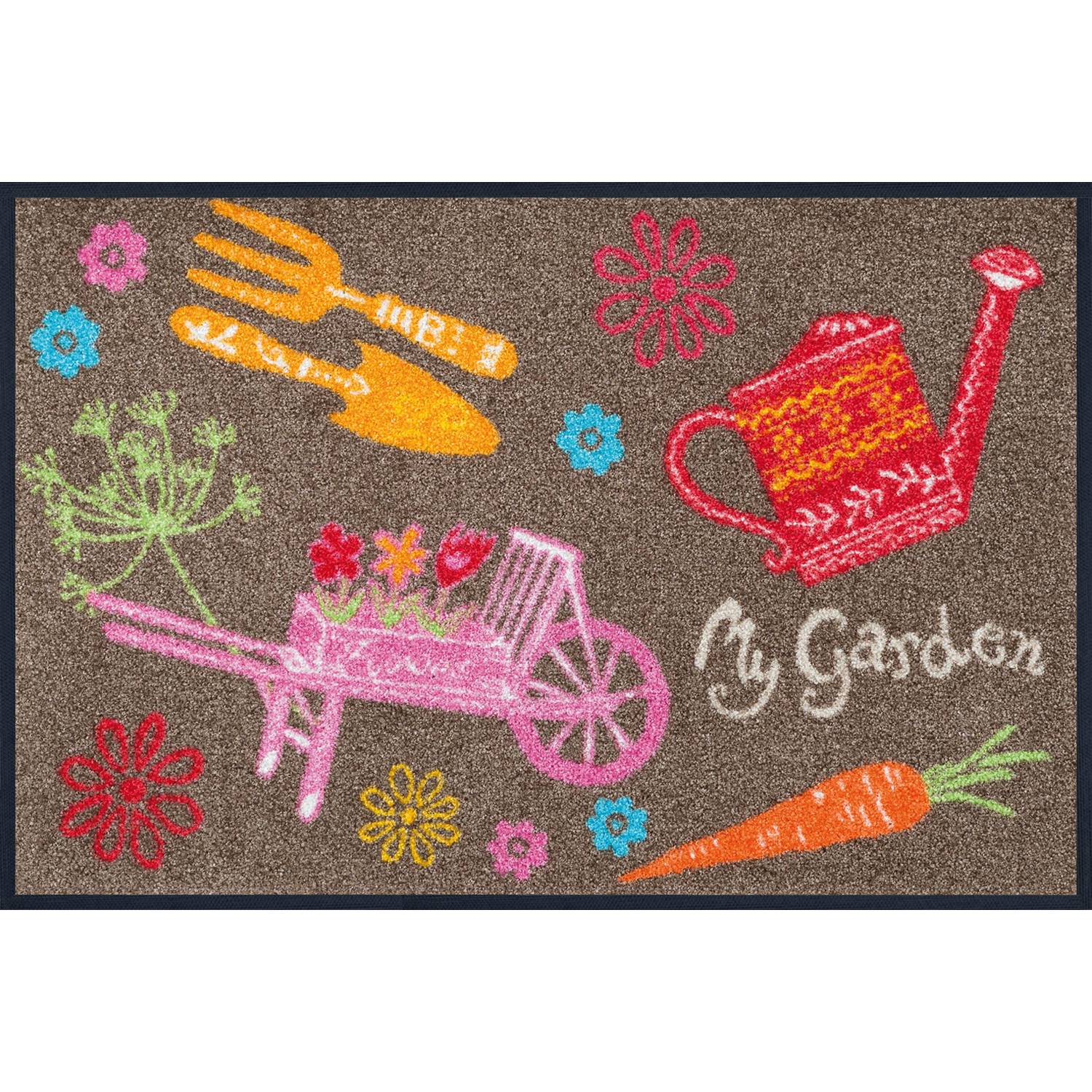 Fussmatte My Garden 75 x 50 cm Schmutzfangmatte waschbar wash+dry Design