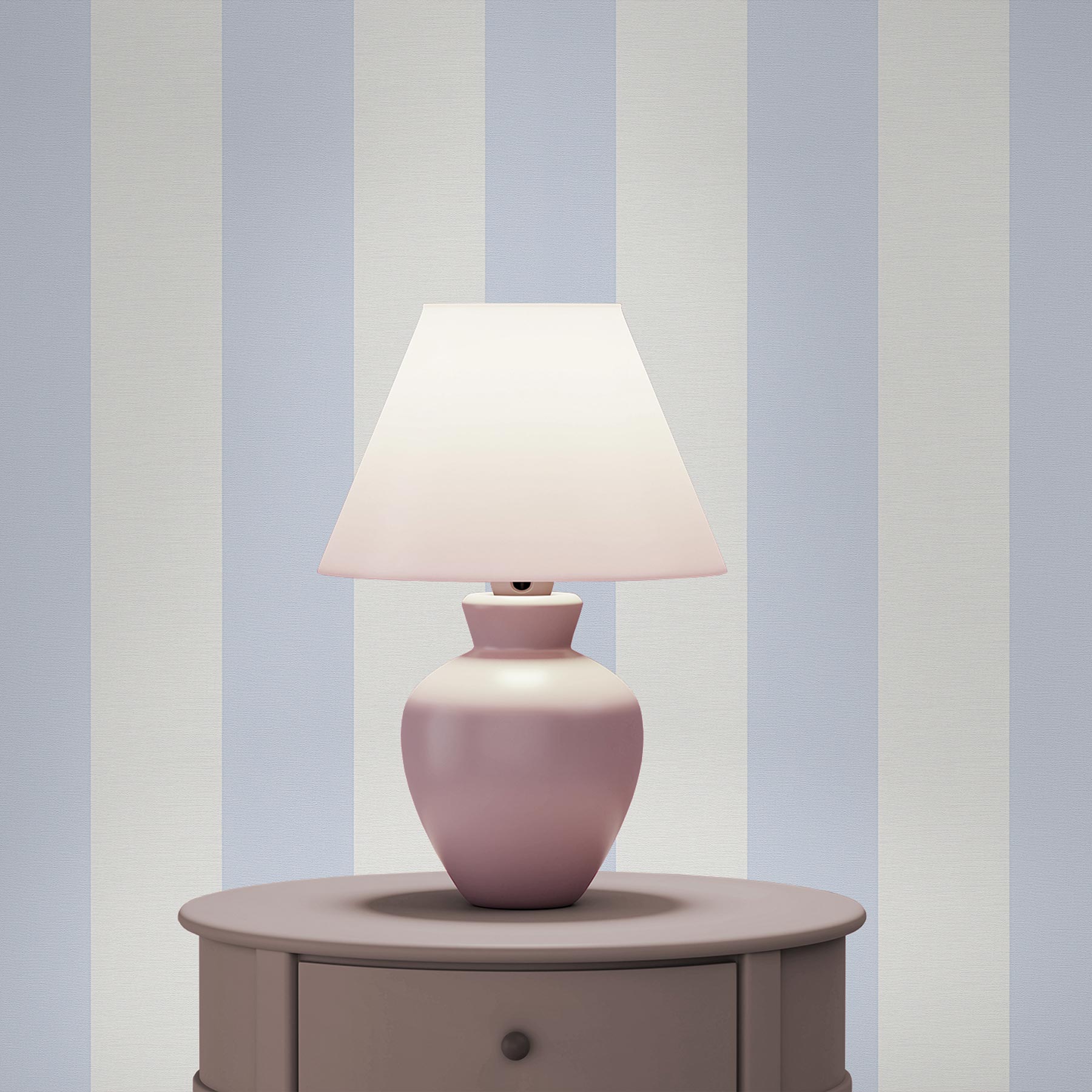 Tapete Streifen Romeo M1-No.2242 Vliestapete Blau Weiß Streifentapete