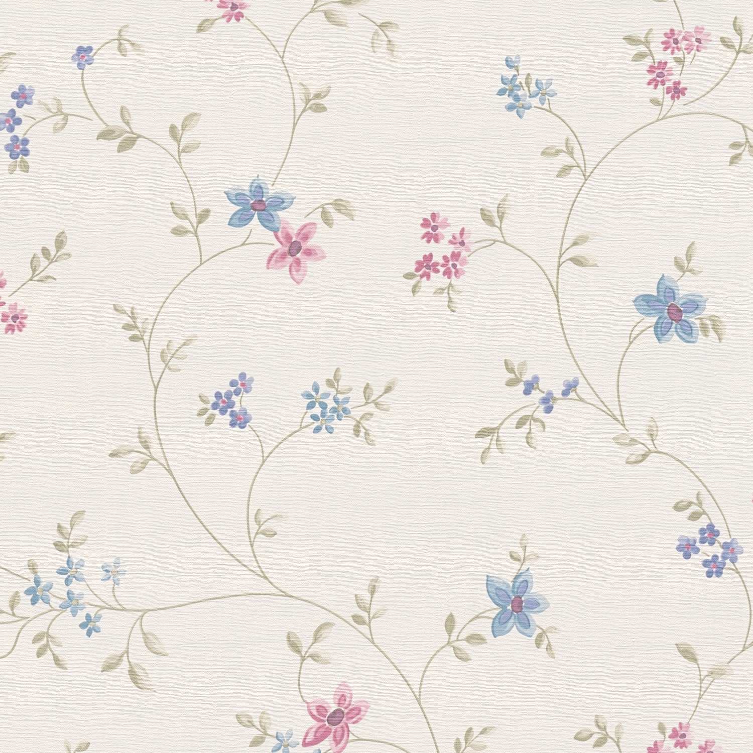 A.S. Creation | Maison Charme | 390711 | Vliestapete | Blumenoptik | 10.05 x 0.53 m | Creme