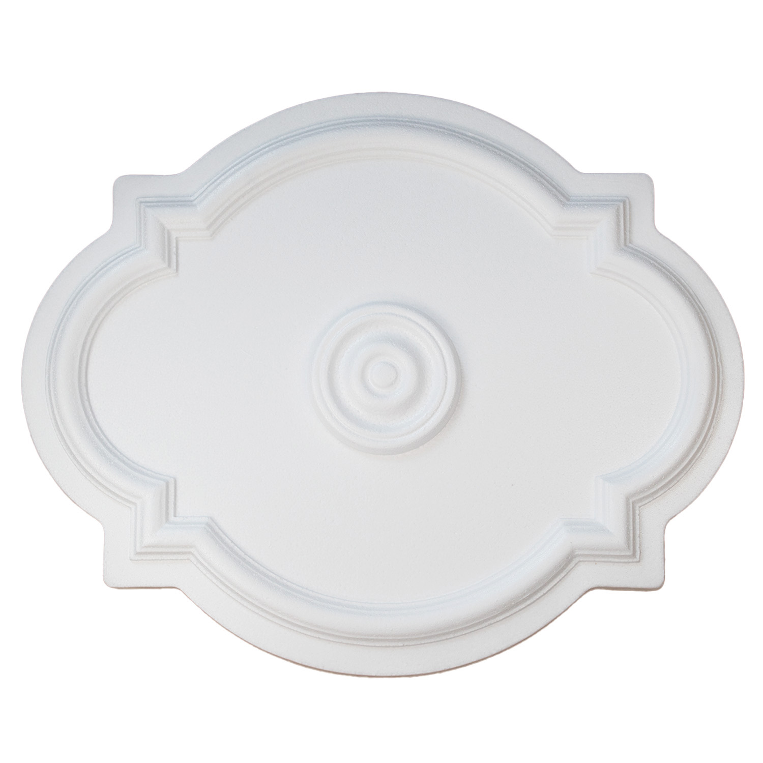 Rosette R17 515 x 4.2 mm Stuckrosette Polystyrol Deckenrosette Weiß Marbet