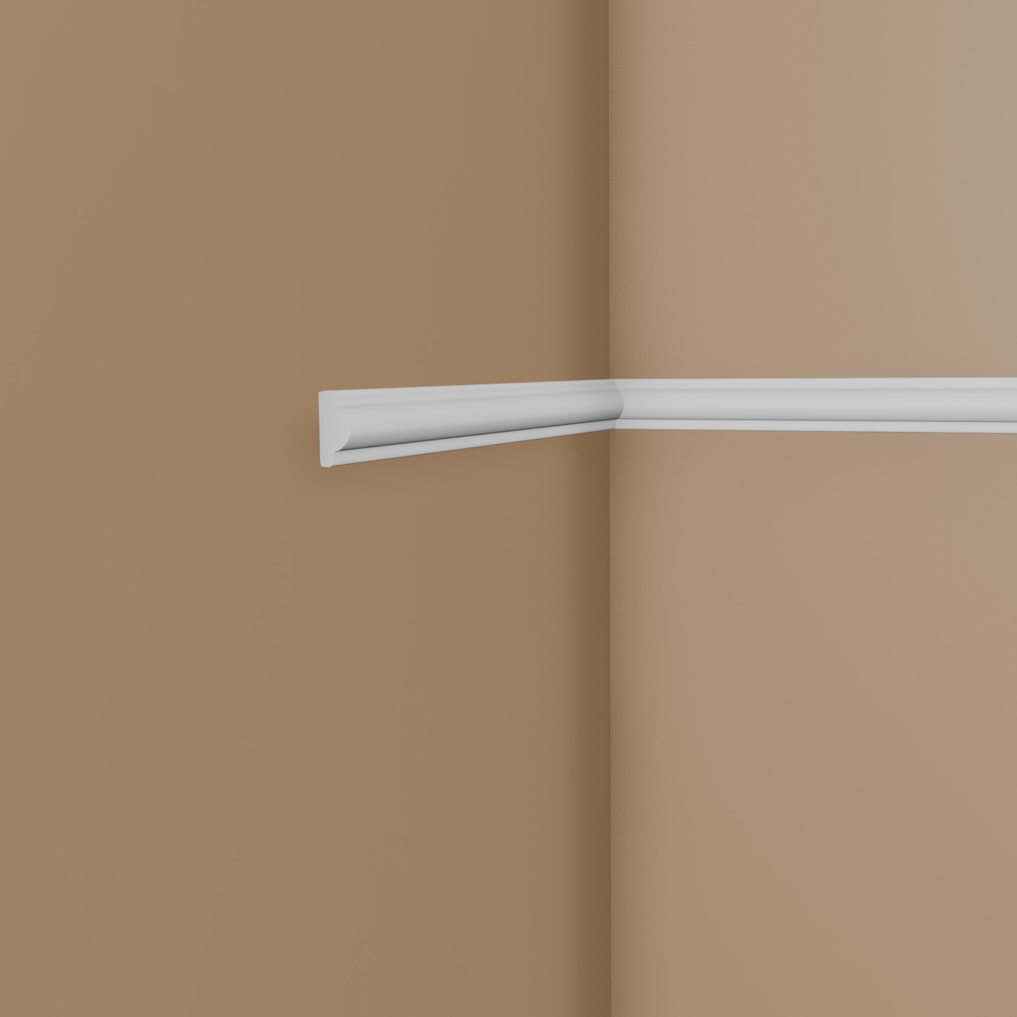 PROVISTON | Zierleiste "NE413" | 12 x 25 x 2000 mm | Weiß | Wandleiste | Wanddekoration | Hochwertig PROVISTON | Zierleiste "NE413" | 12 x 25 x 2000 mm | Weiß | Wandleiste | Wanddekoration | Hochwertig