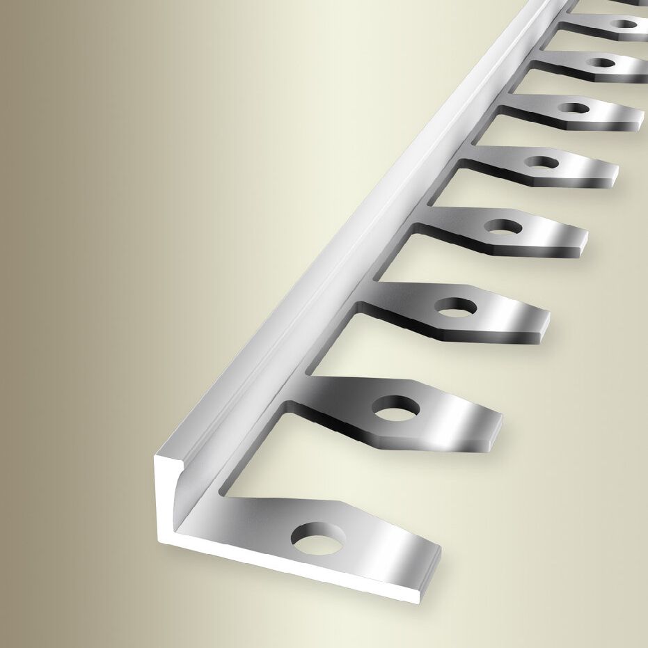 Küberit Einfass- & Abschlussprofile Höhe 9.5 mm Breite 22.5 mm L 2500 mm Einfasshöhe 8 mm