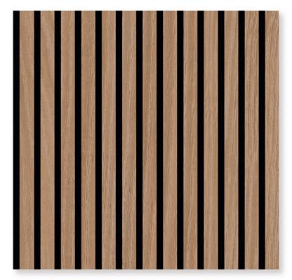 JANGAL Modular Wall Akustik Wandpaneel 520 x 520 x 10 mm Davert Oak Echtholz Akustik 3D Paneel