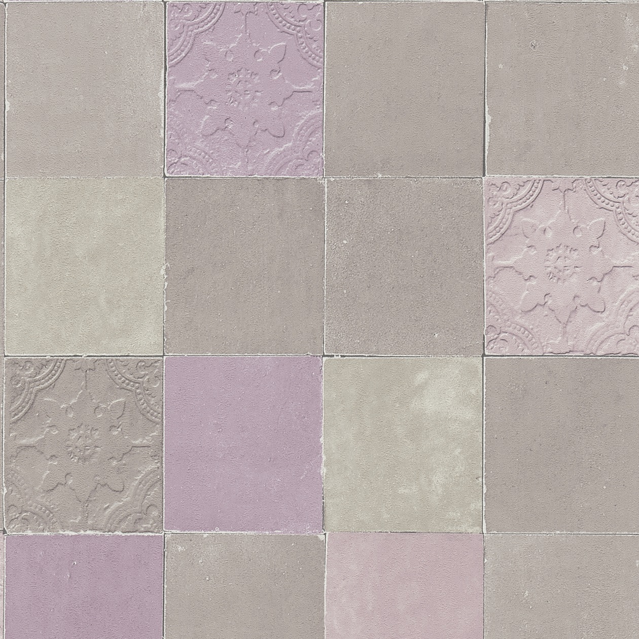 A.S. Creation | New Walls | 374062 | Vliestapete | Vintage | Retro | 0.53 x 10.05 m | Lila