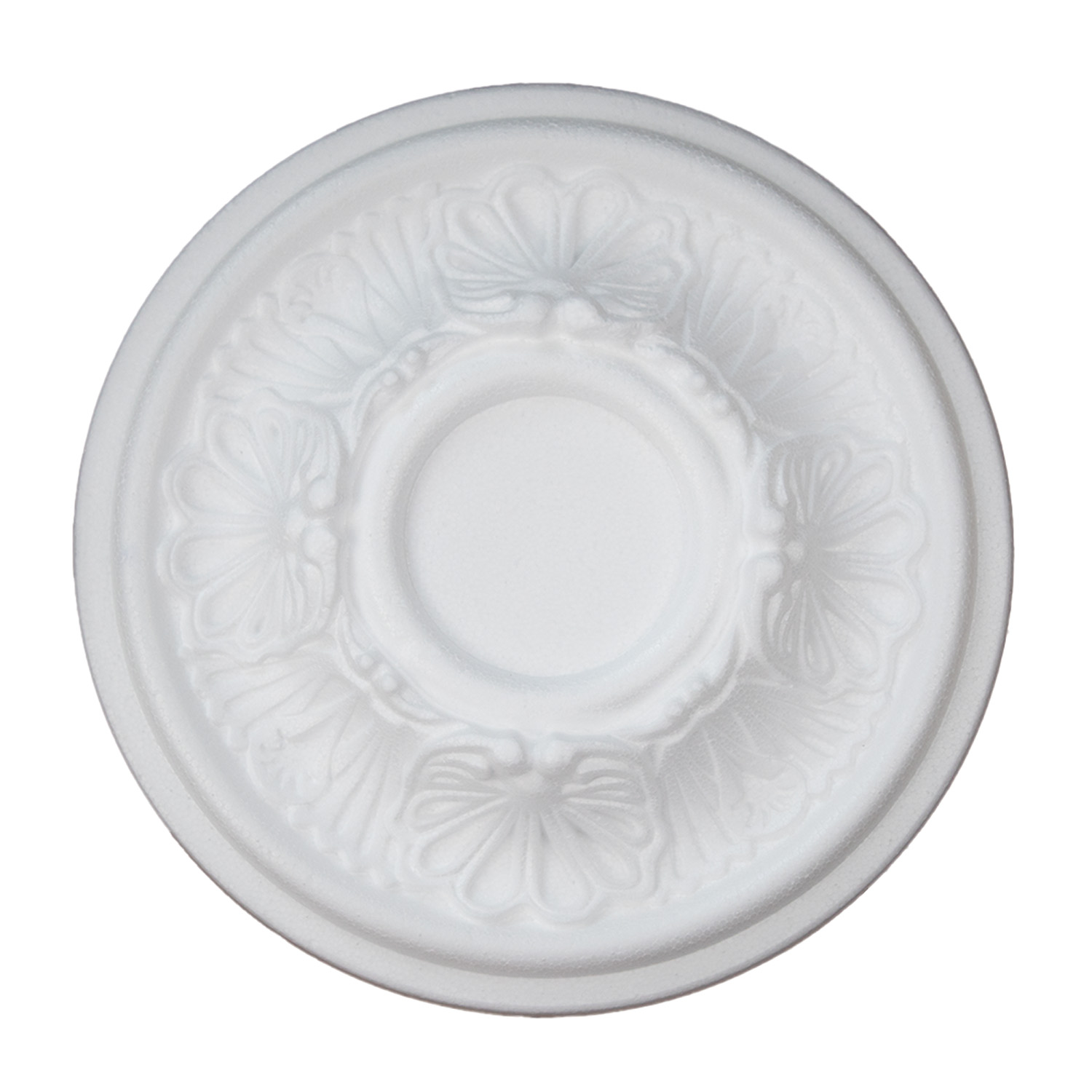 Rosette R17 280 mm Stuckrosette Polystyrol Deckenrosette Weiß Marbet