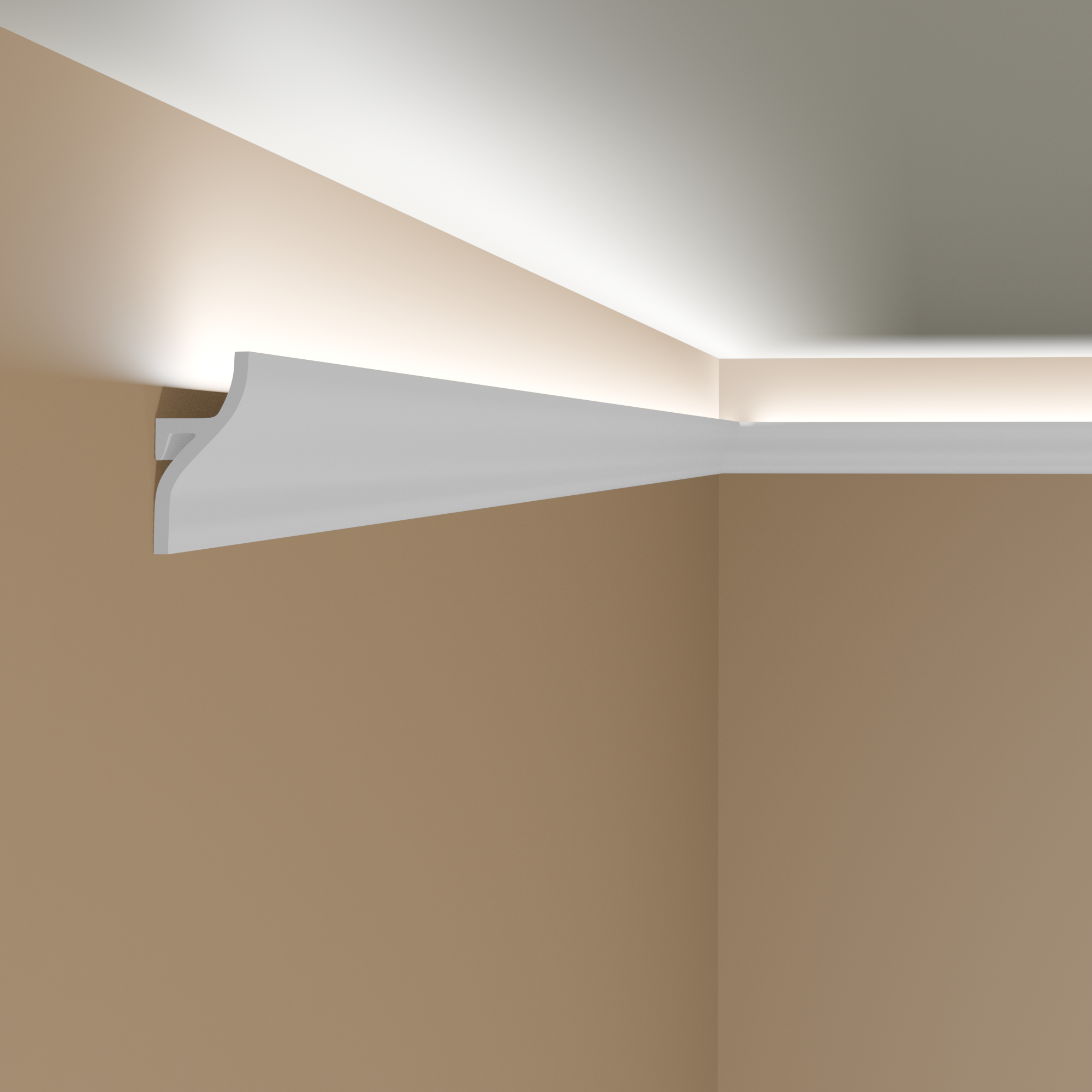 Elite Decor Stuckleiste KH906 Polyurethan 24 x 52 x 2000 mm Styropor Deckenleiste Weiß Elite Decor Stuckleiste KH906 Polyurethan 24 x 52 x 2000 mm Styropor Deckenleiste Weiß