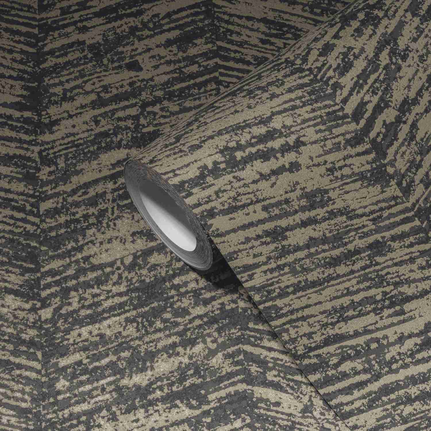 A.S. Creation | MY HOME. MY SPA. | 386971 | Vliestapete | Geometrisch | 0.53 x 10.05 m | Grau