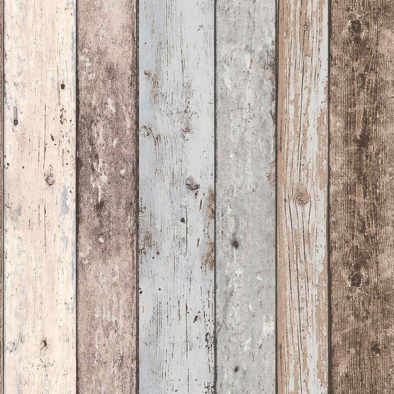A.S. Creation | New England | 855039 | Vliestapete | Holzoptik | 0.53 x 10.05 m | Beige