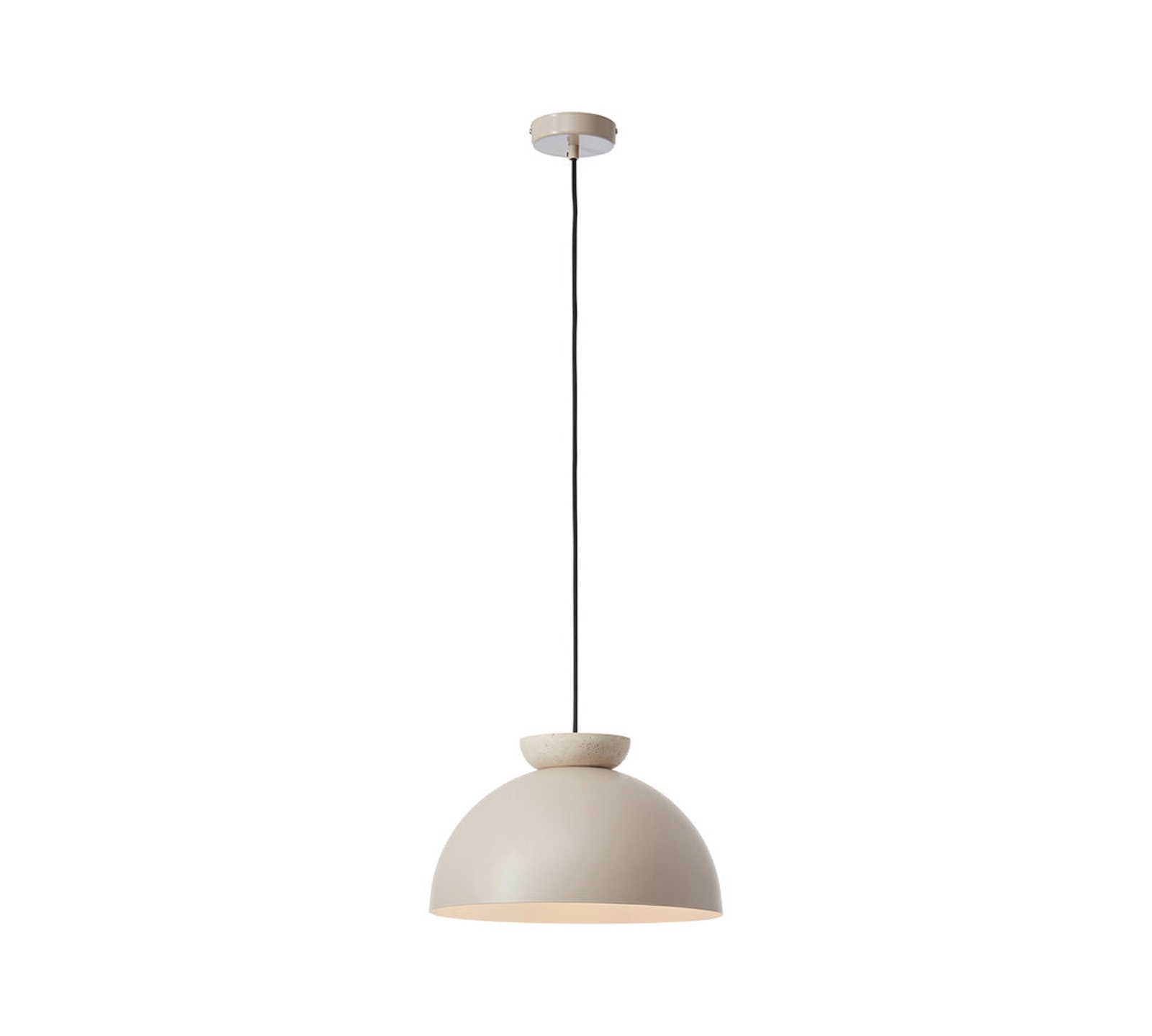 Geeignet für Normallampe Pendelleuchte 173 x 35 cm Beige Metall Pendellampe Modern Harmonisch