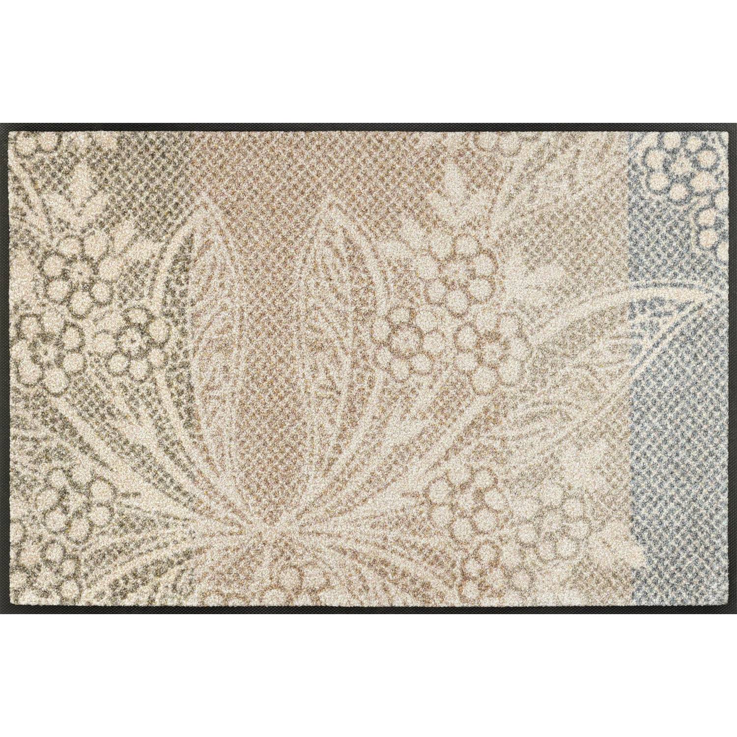 Fußmatte Blumenspitze Schmutzfangmatte waschbar verschiedene Größen Floornovo Trend Design