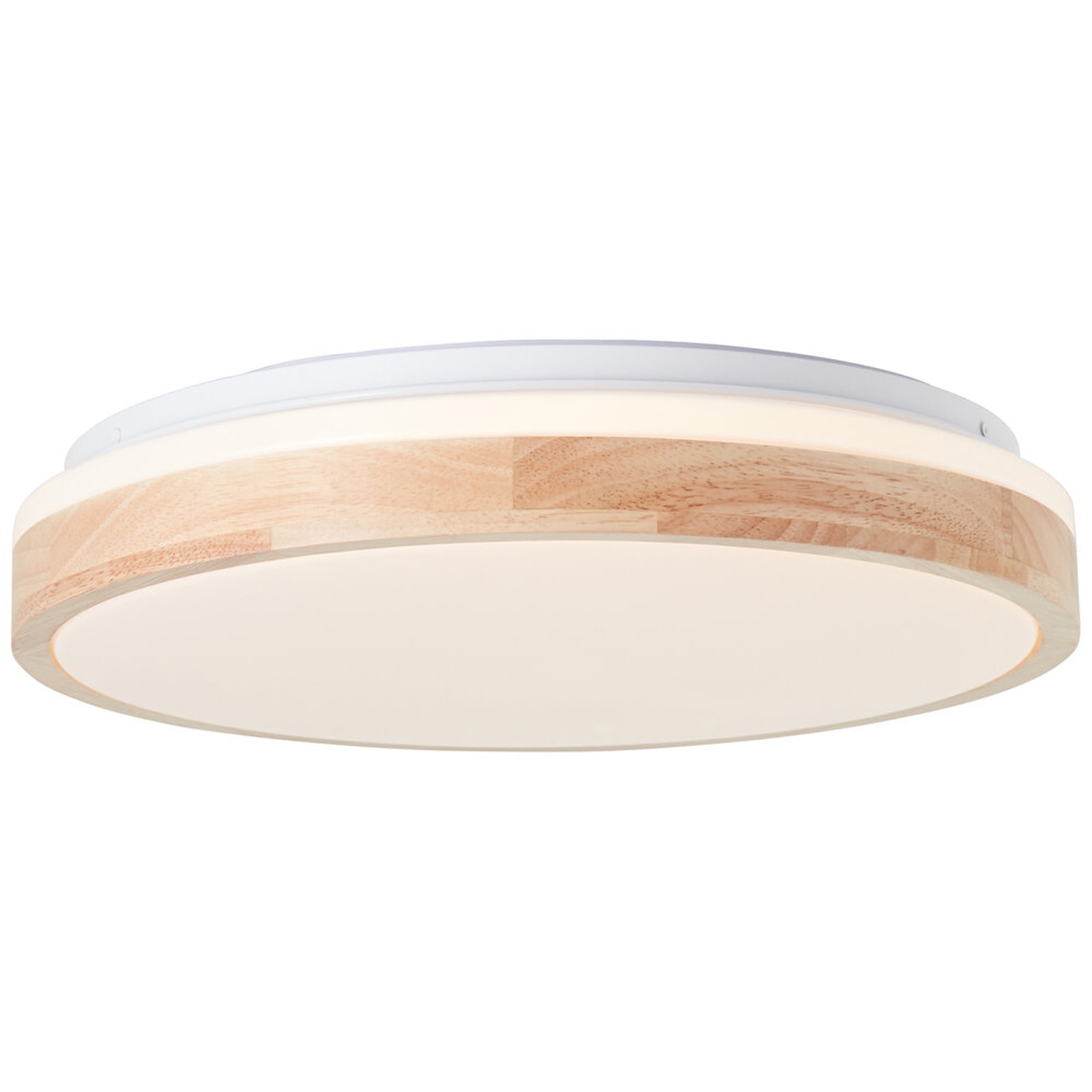 LED Deckenleuchte 9 x 39 cm Beige Holz Deckenlampe Natürlich Boho Lichtfarbe: Warmweiß Harmonisch