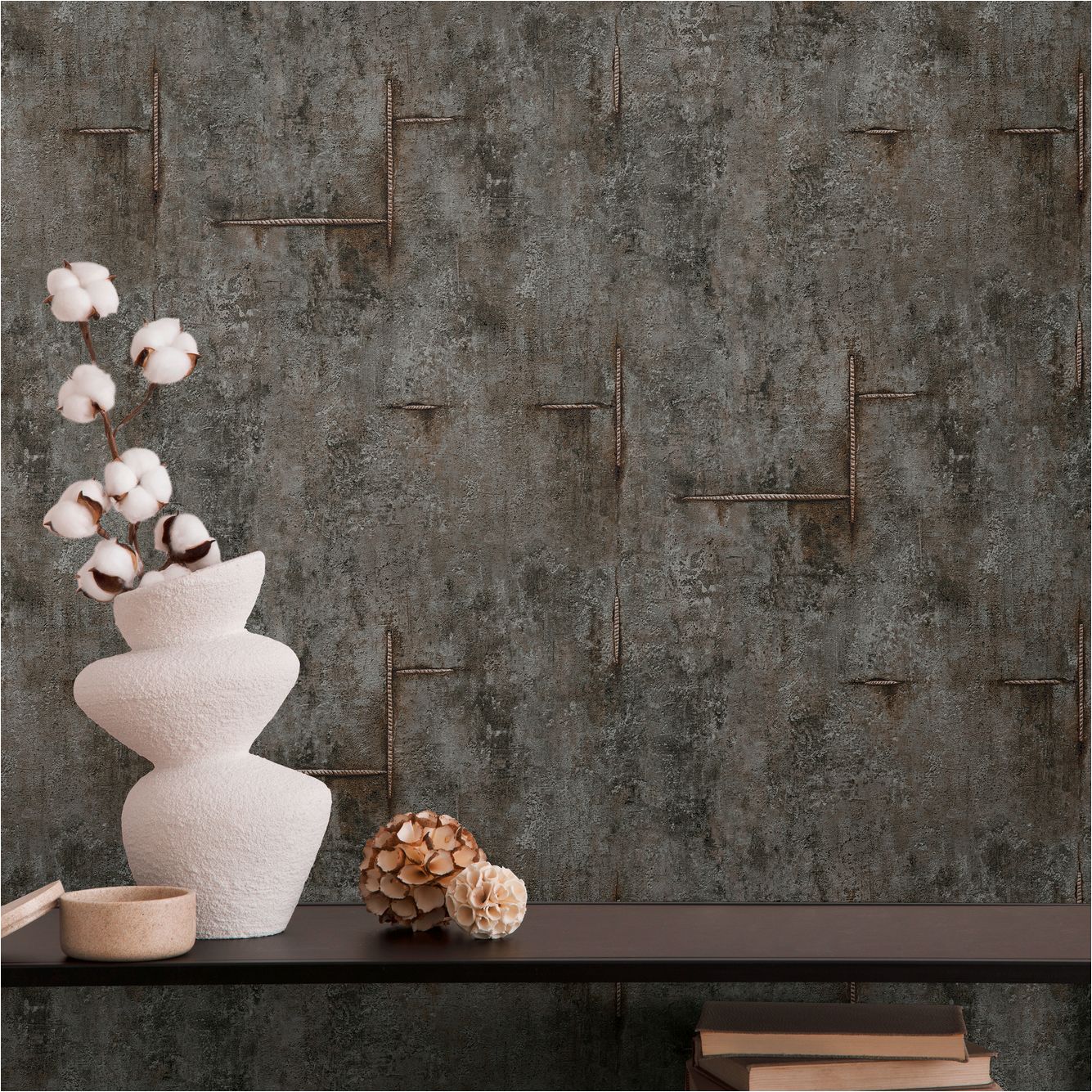 Vliestapete 790855 Schwarz Betonoptik Industrial CosmoLiving by Cosmopolitan A.S. Creation