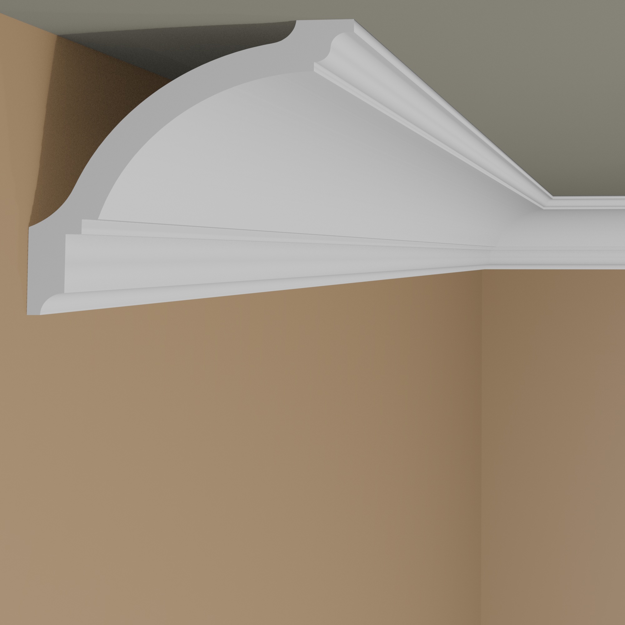 NMC Stuckleiste GP NOMASTYL Polystyrol 100 x 100 x 2000 mm Weiß Deckenleiste