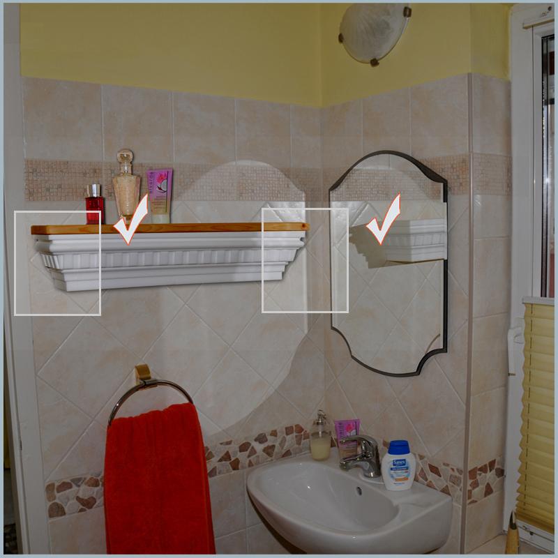 Zimmerdekoration mit "Wiesemann FP14" - Eckstück