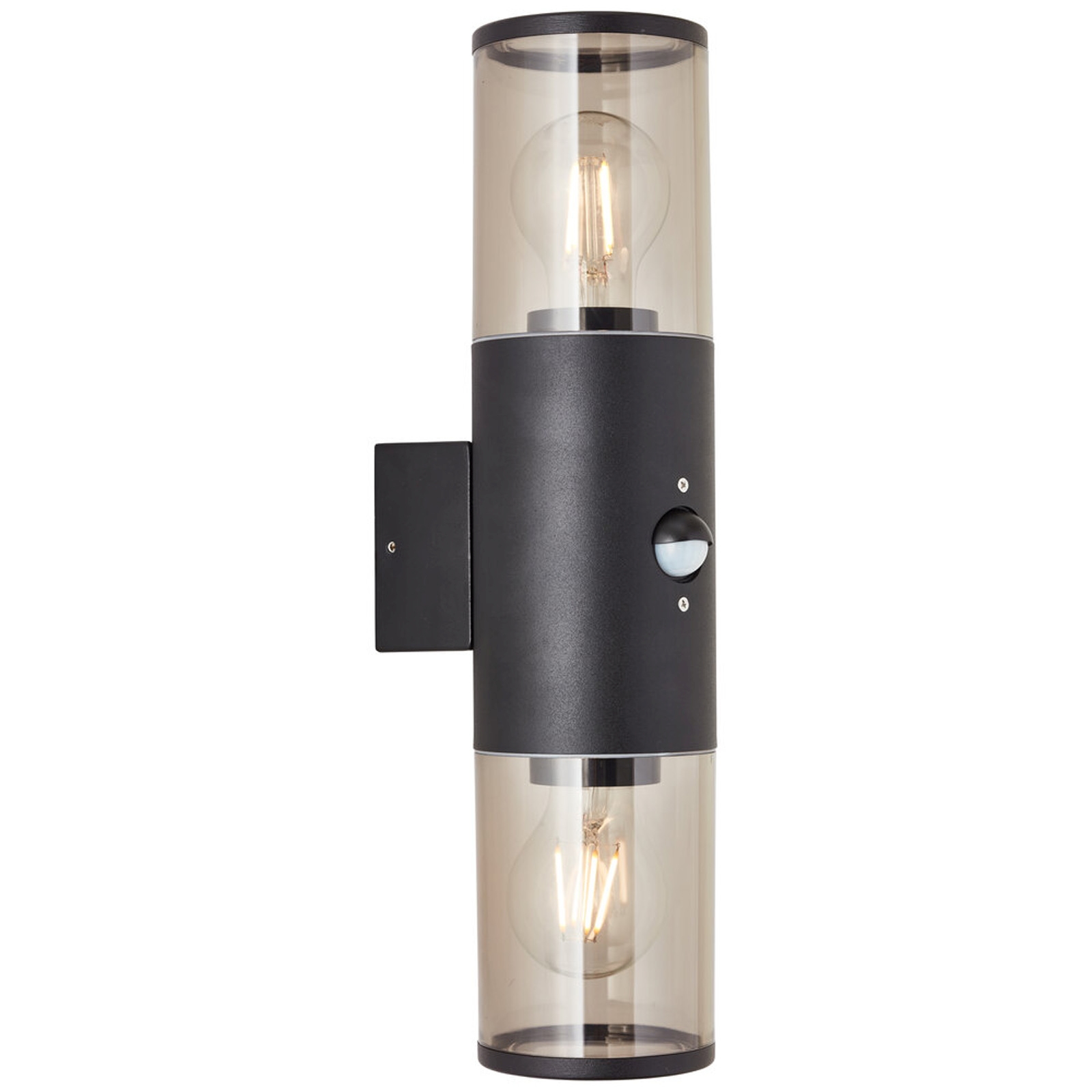 Wandleuchte 33.2 x 12.5 x 9 cm Schwarz Kunststoff Wandlampe Modern Harmonisch