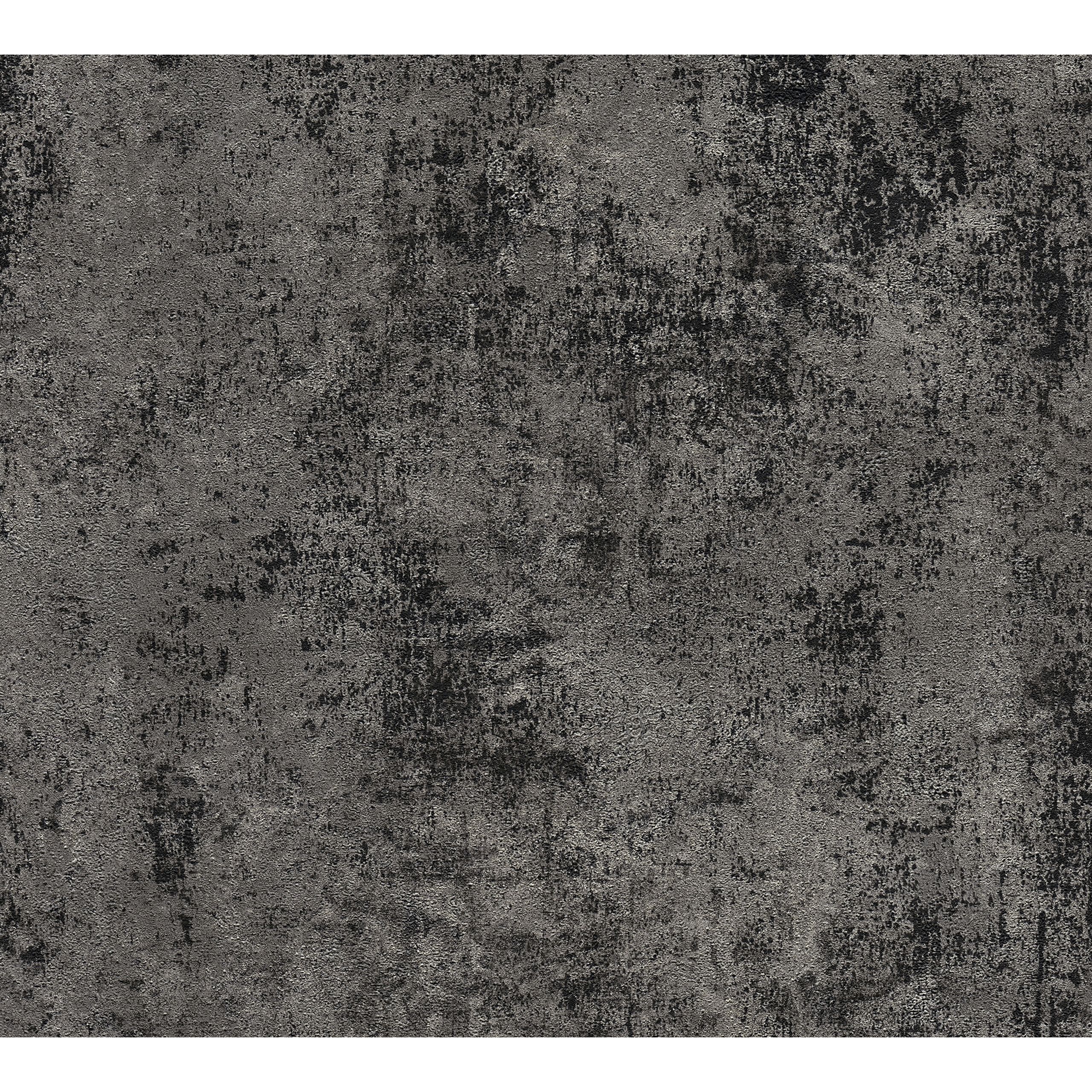 A.S. Creation | New Walls | 374256 | Vliestapete | Einfarbig | Uni | 0.53 x 10.05 m | Schwarz