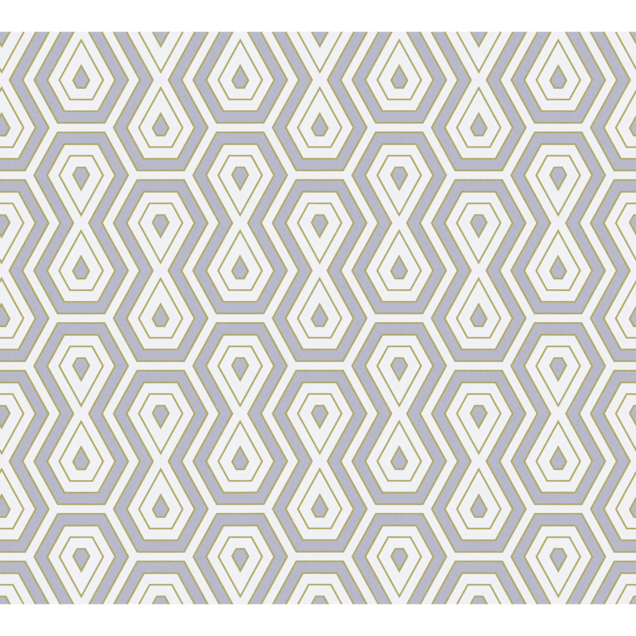 A.S. Creation | Jungle Chic | 377076 | Vliestapete | Vintage | 0.53 x 10.05 m | Grau | Weiß | Gold