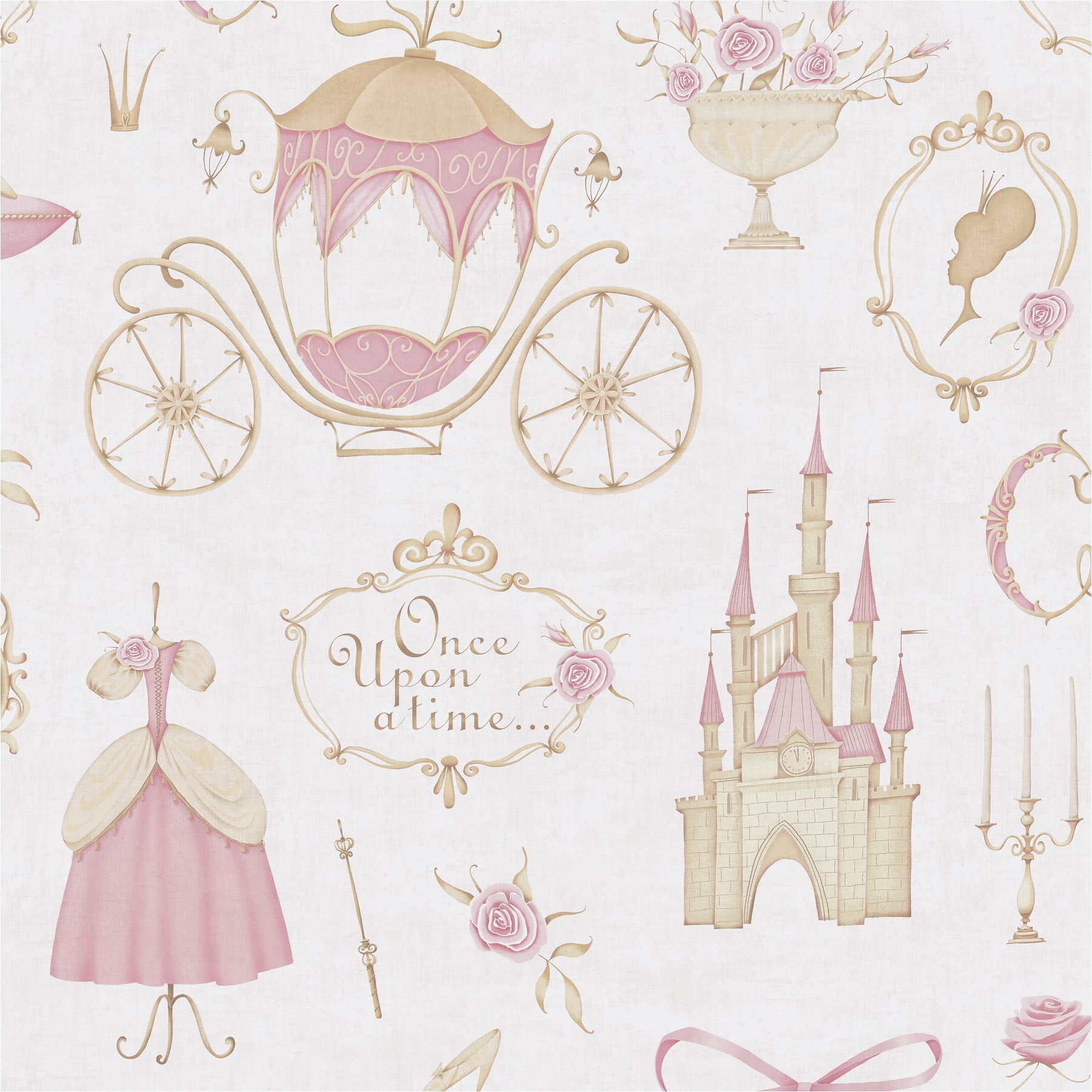 Vliestapete 771301 Beige Creme Muster Motive Tapete Kinderzimmer Lilly & Luis A.S. Création