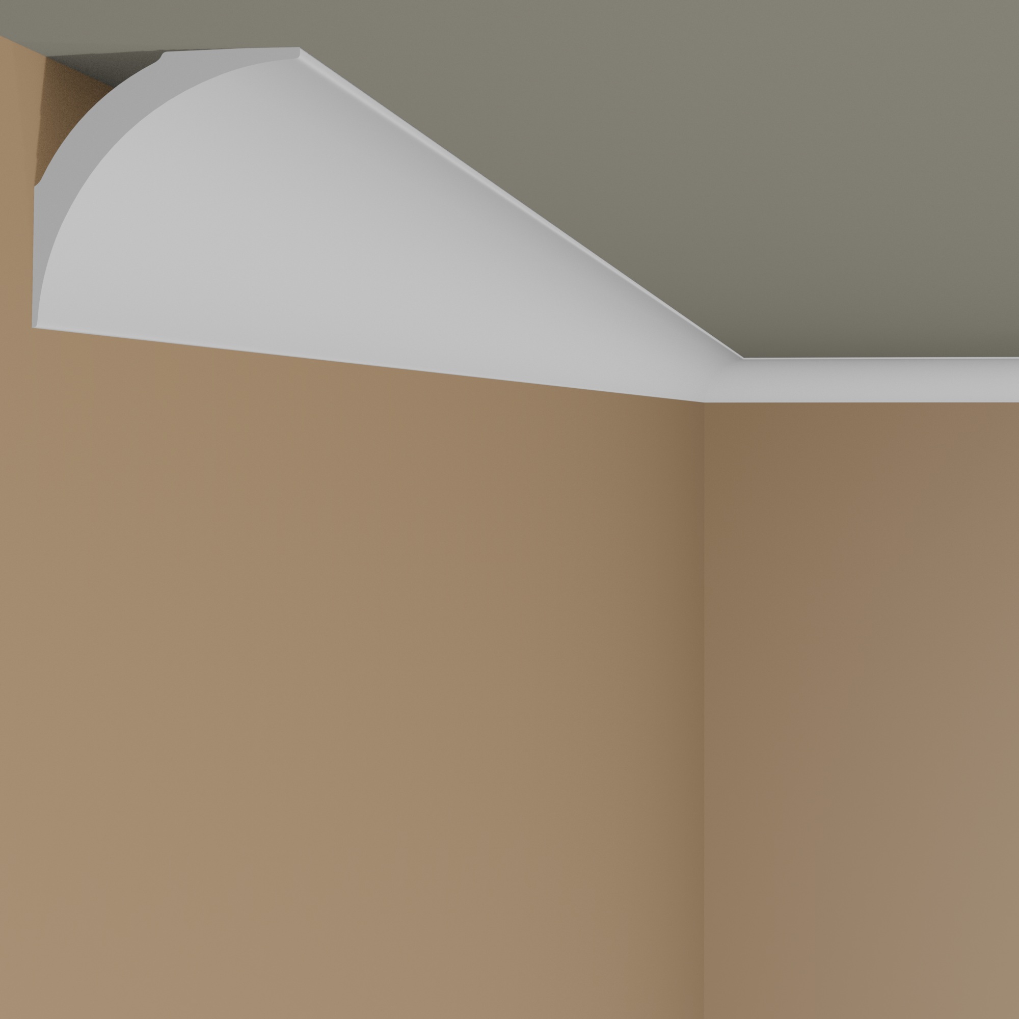 NMC Stuckleiste NE1 NOMASTYL Polystyrol 40 x 40 x 2000 mm Weiß Deckenleiste