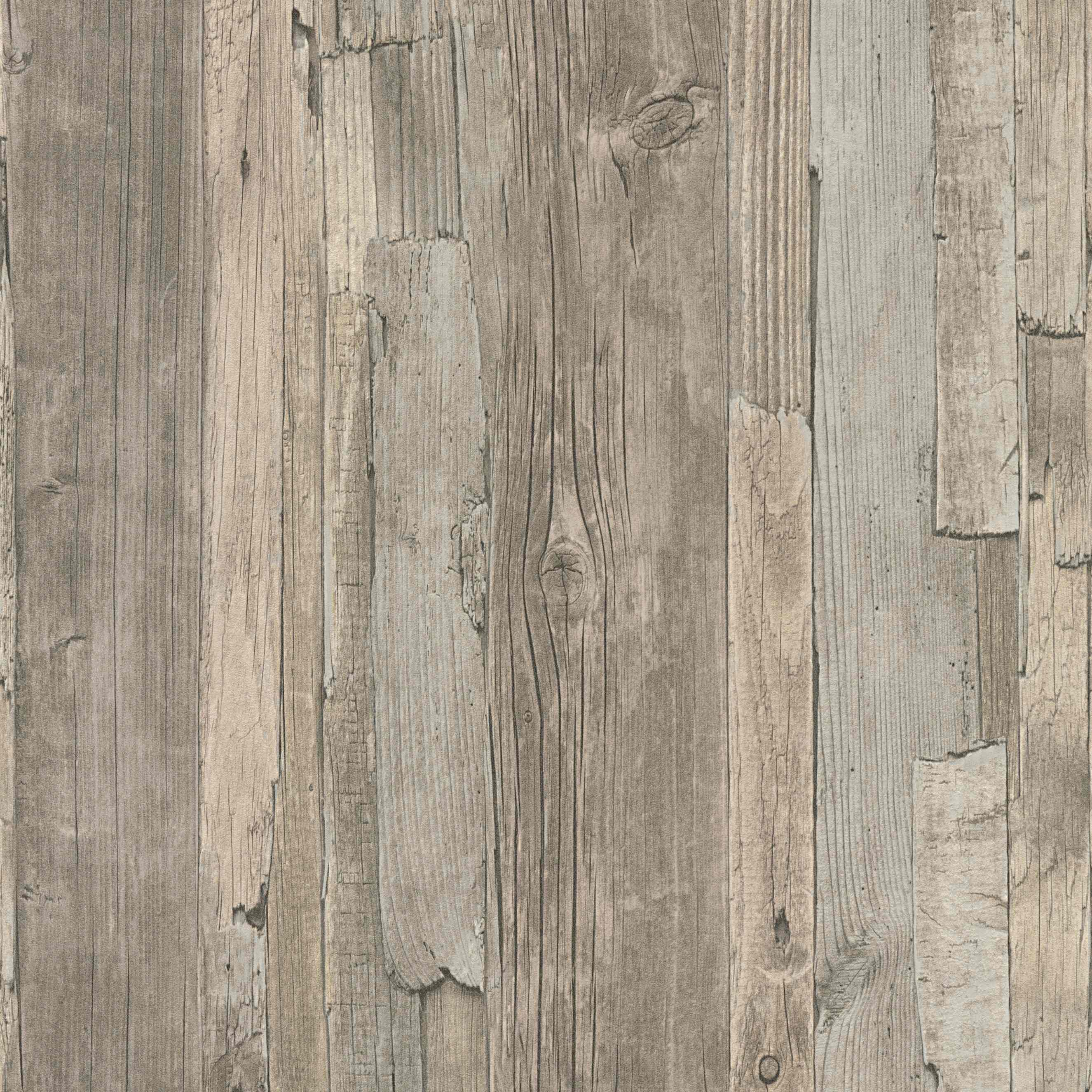 A.S. Creation | Elements | 954053 | Vliestapete | Holzoptik | 0.53 x 10.05 m | Beige