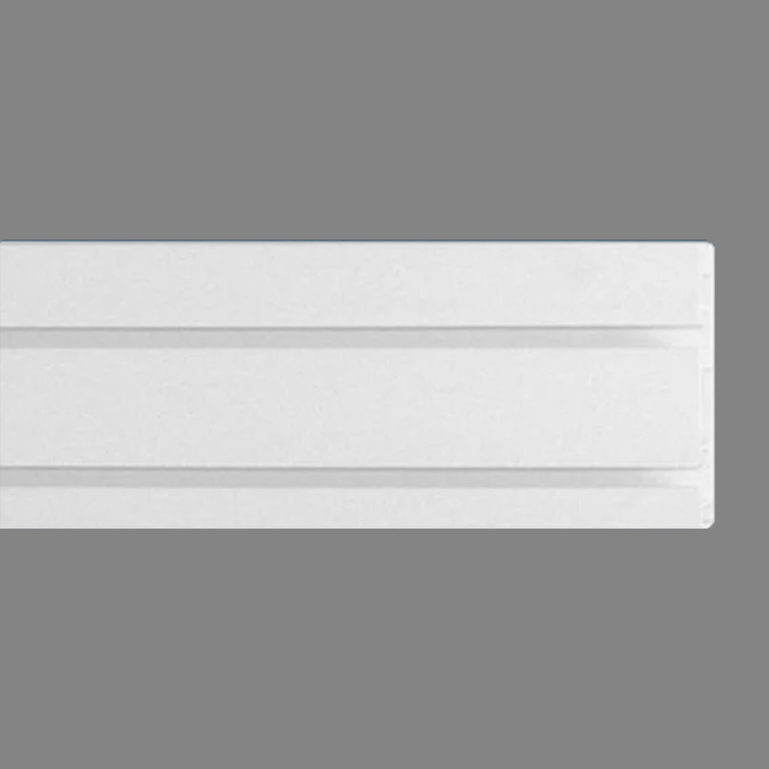 Wiesemann | Gardinenschiene | Zweiläufig | Kunststoff | 15 x 63 x 1800 mm | Vorhangschiene | Weiß