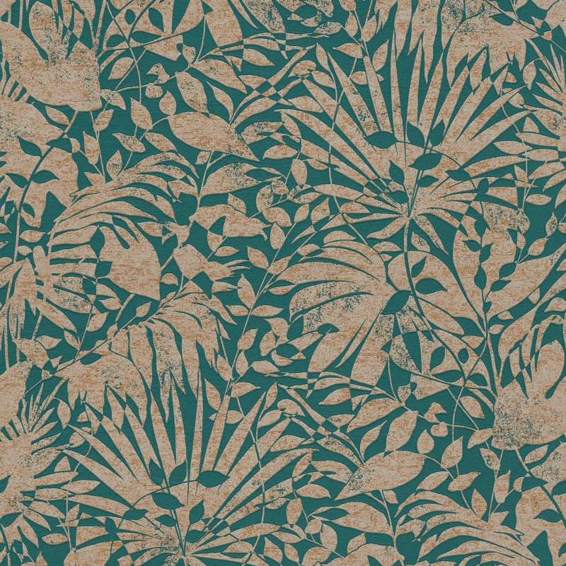 A.S. Creation | The BOS | 388311 | Vliestapete | Blumenoptik | 0.53 x 10.05 m | Grün