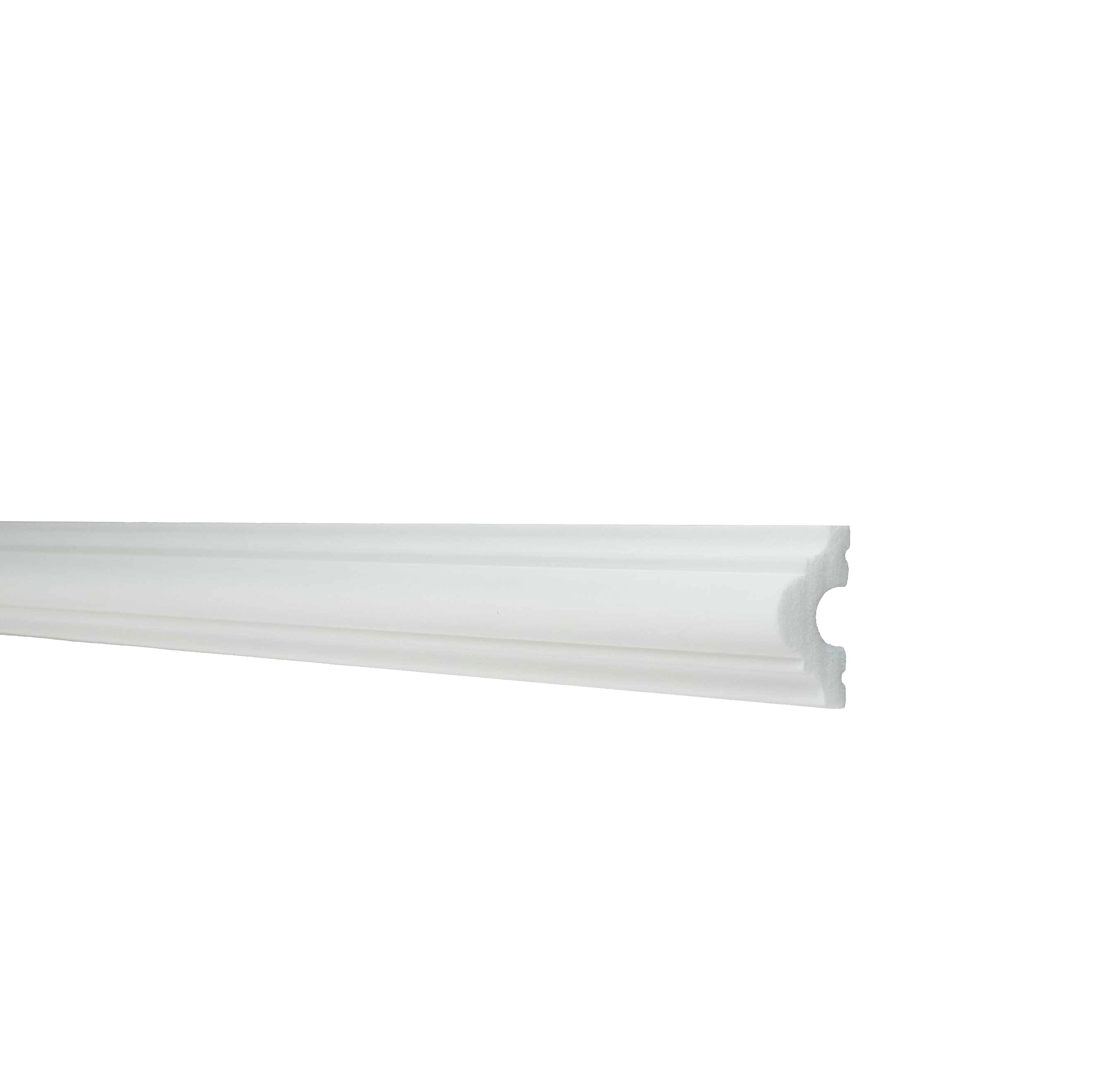 NMC Zierleiste WL1 WALLSTYL Wandleiste 20 x 40 x 2000 mm Polystyrol Weiß