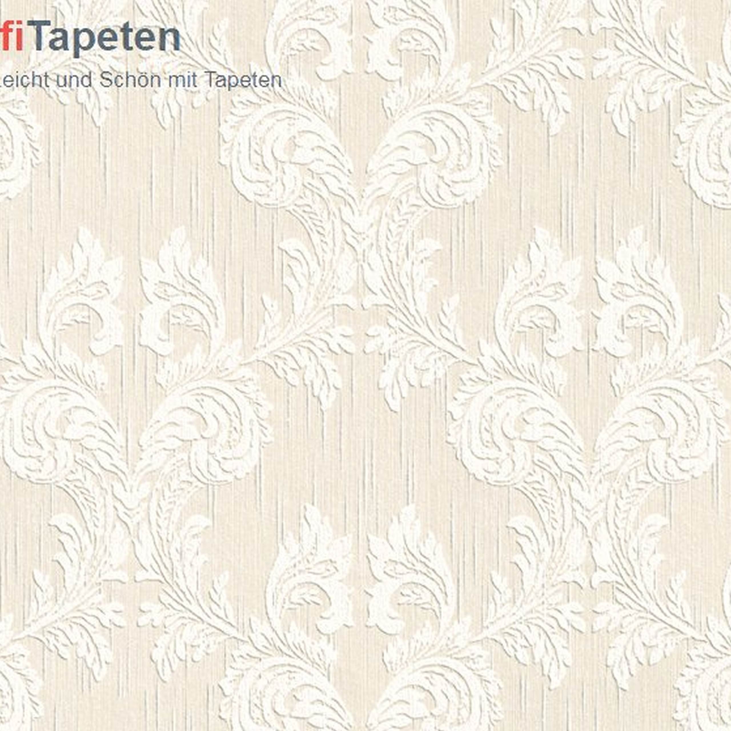 A.S. Creation | AP Blanc | 956307 | Vliestapete | Barock | 0.53 x 10.05 m | Beige