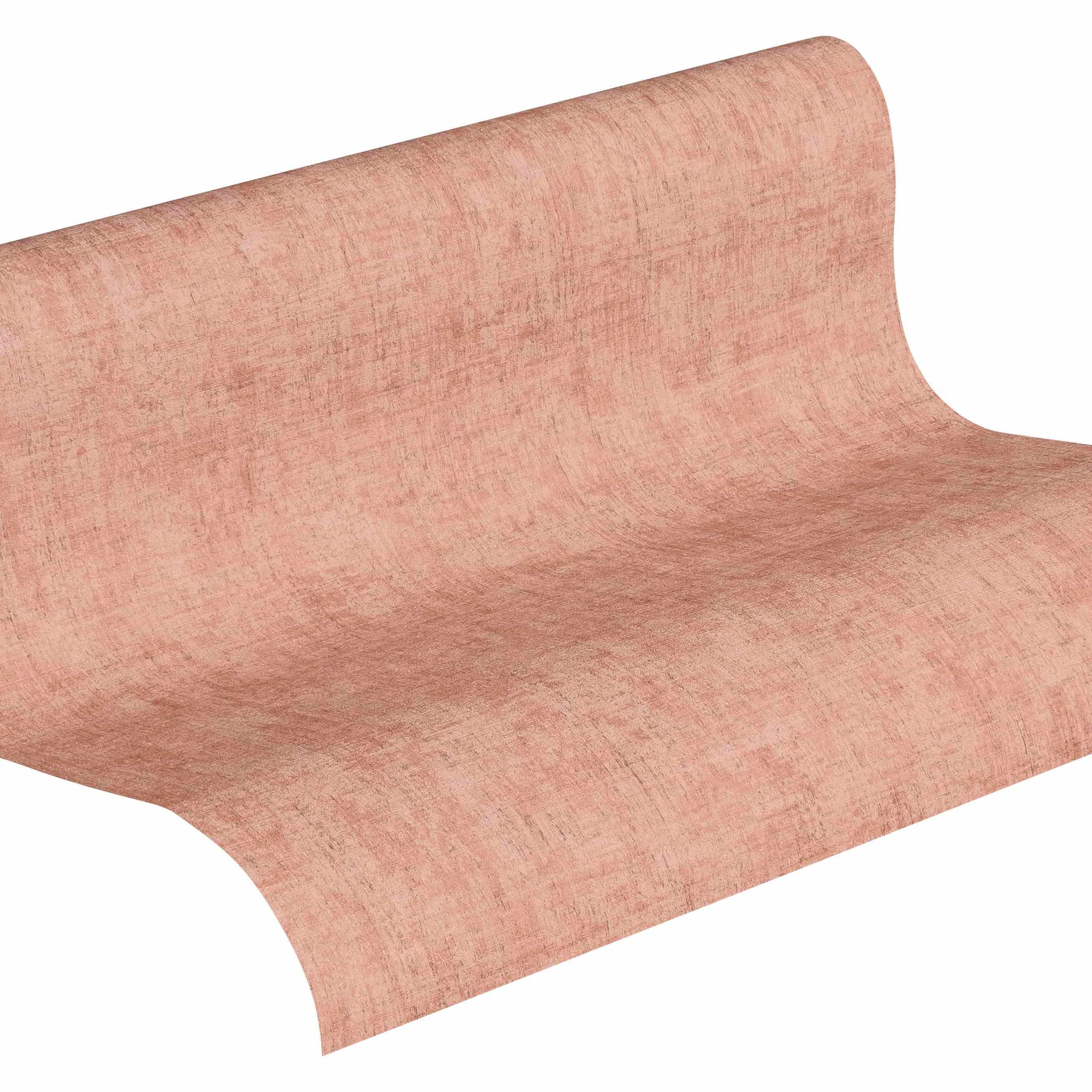 A.S. Creation | Greenery | 373343 | Vliestapete | Einfarbig | Uni | 0.53 x 10.05 m | Rosa