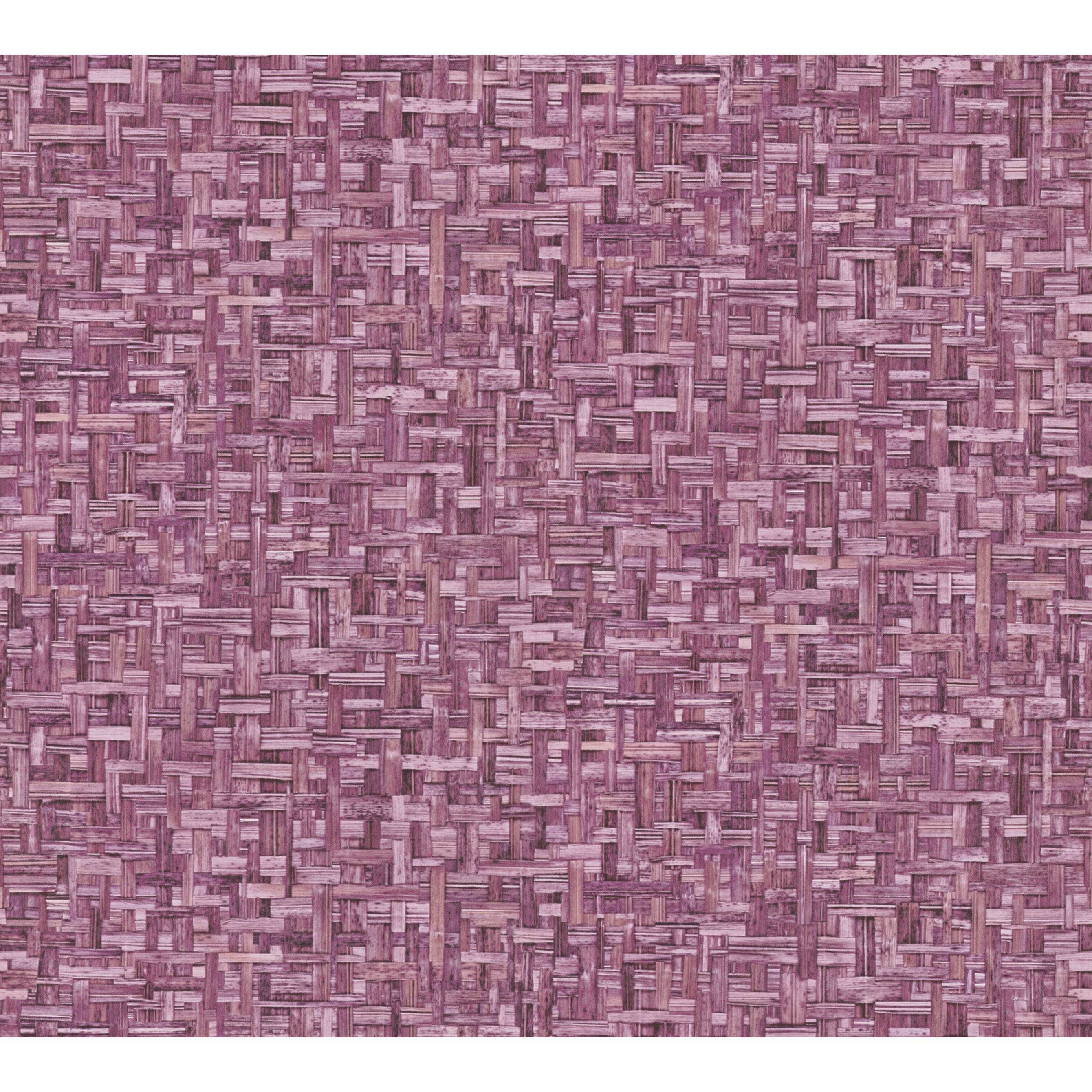 A.S. Creation | Jungle Chic | 377065 | Vliestapete | Holzoptik | 0.53 x 10.05 m | Rot | Rosa