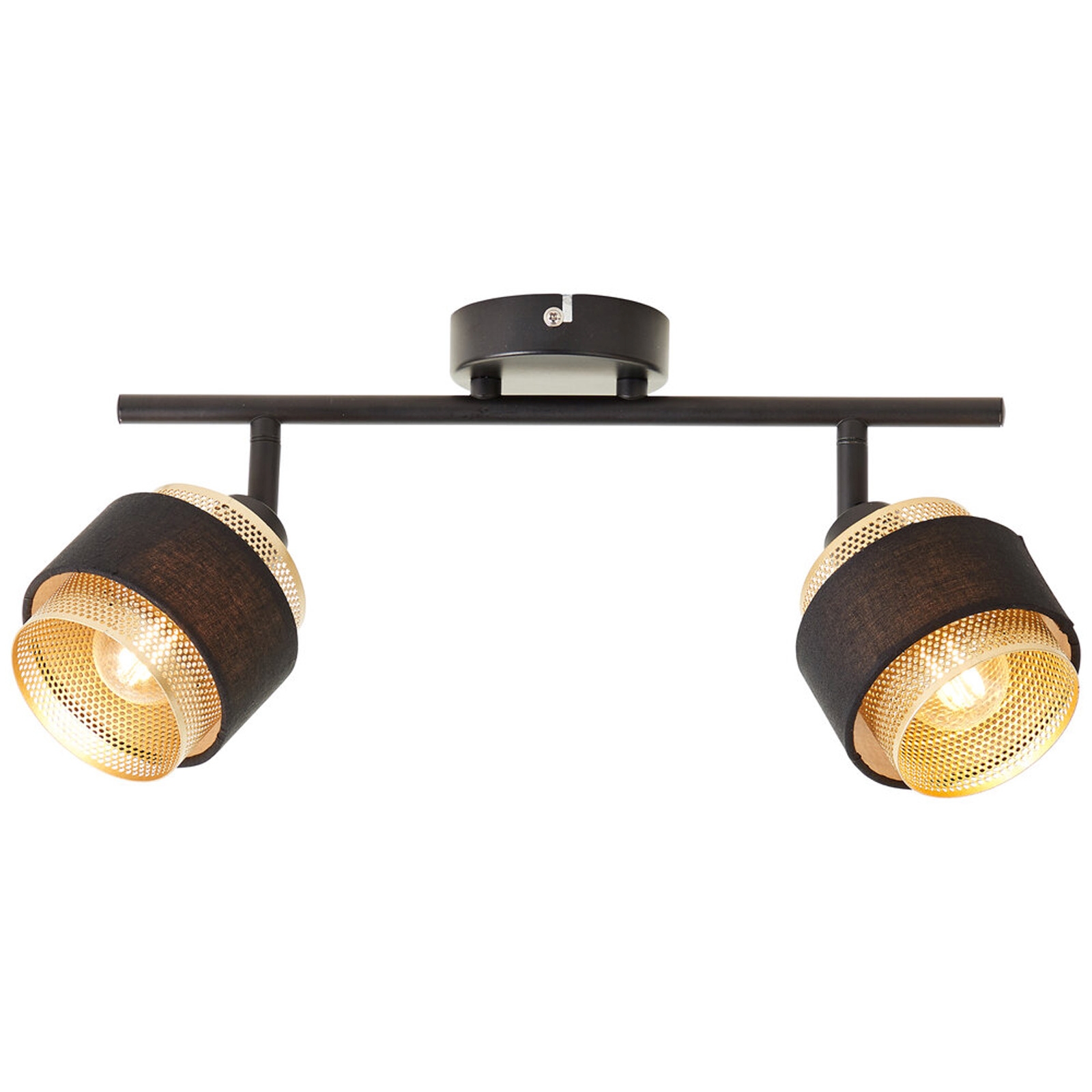 Wandleuchte 16.9 x 10 x 50.3 cm Gold Metall Wandlampe Zylindrisch Glamour Boho Harmonisch