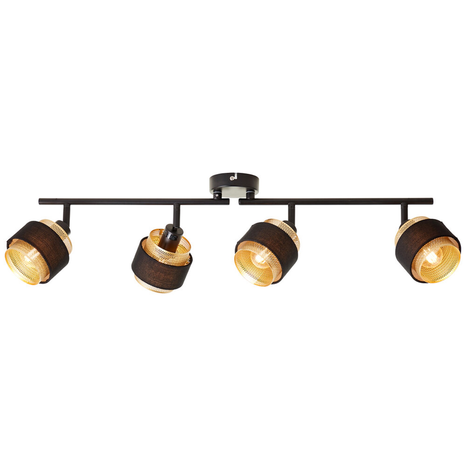 Wandleuchte 17.2 x 10 x 87.1 cm Gold Metall Wandlampe Zylindrisch Glamour Boho Harmonisch