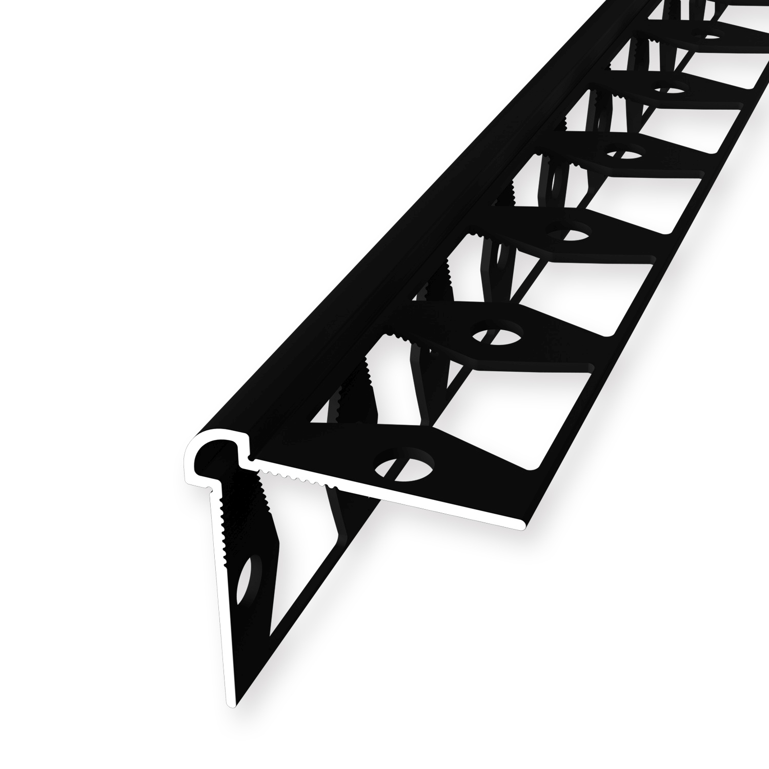 Wandprofil 25 x 25 x 2700 mm Einfasshöhe 2 mm Aluminium Tapetenprofil Glatt Küberit