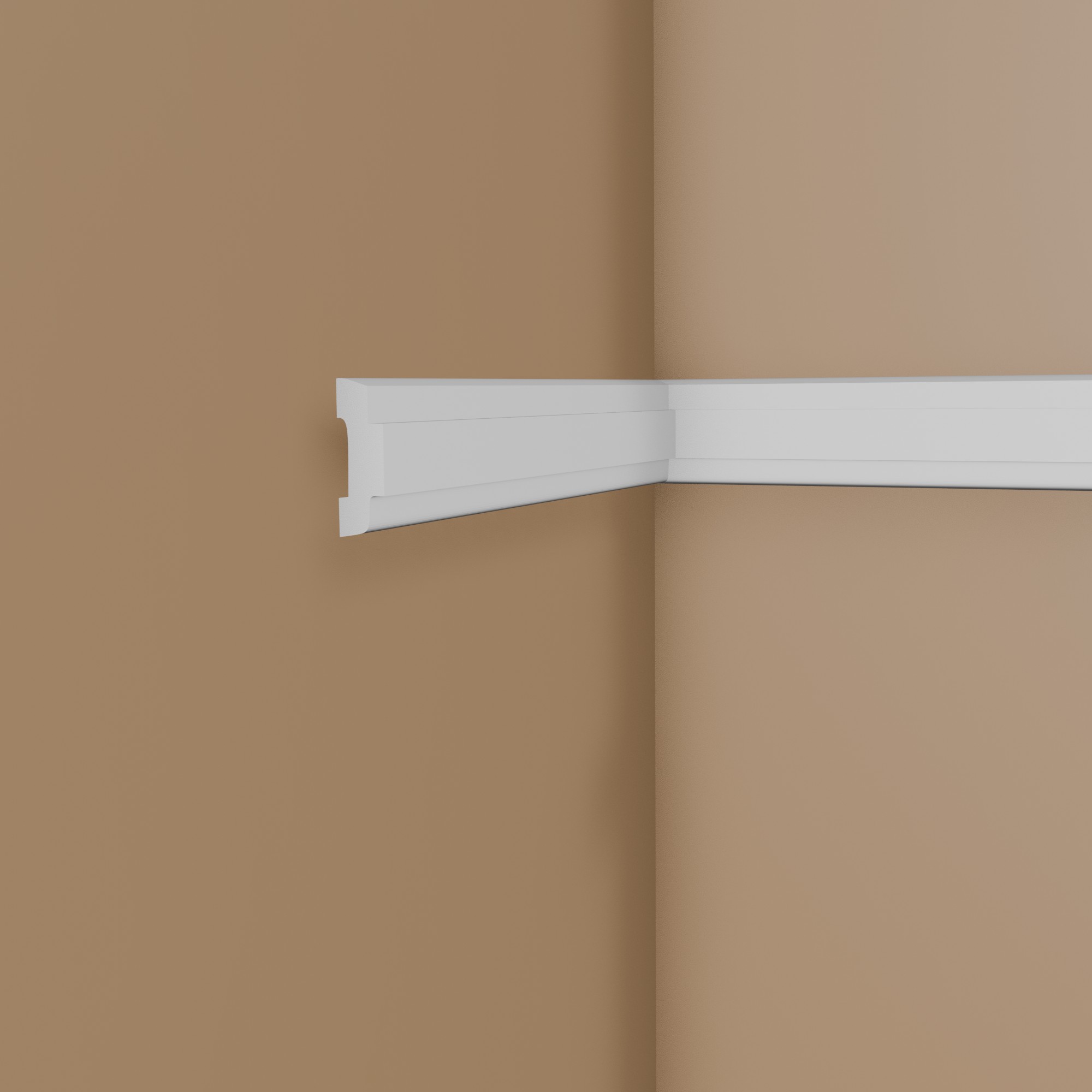 PROVISTON | Zierleiste "NE317" | 15 x 45 x 2000 mm | Weiß | Wandleiste | Wanddekoration | Hochwertig PROVISTON | Zierleiste "NE317" | 15 x 45 x 2000 mm | Weiß | Wandleiste | Wanddekoration | Hochwertig