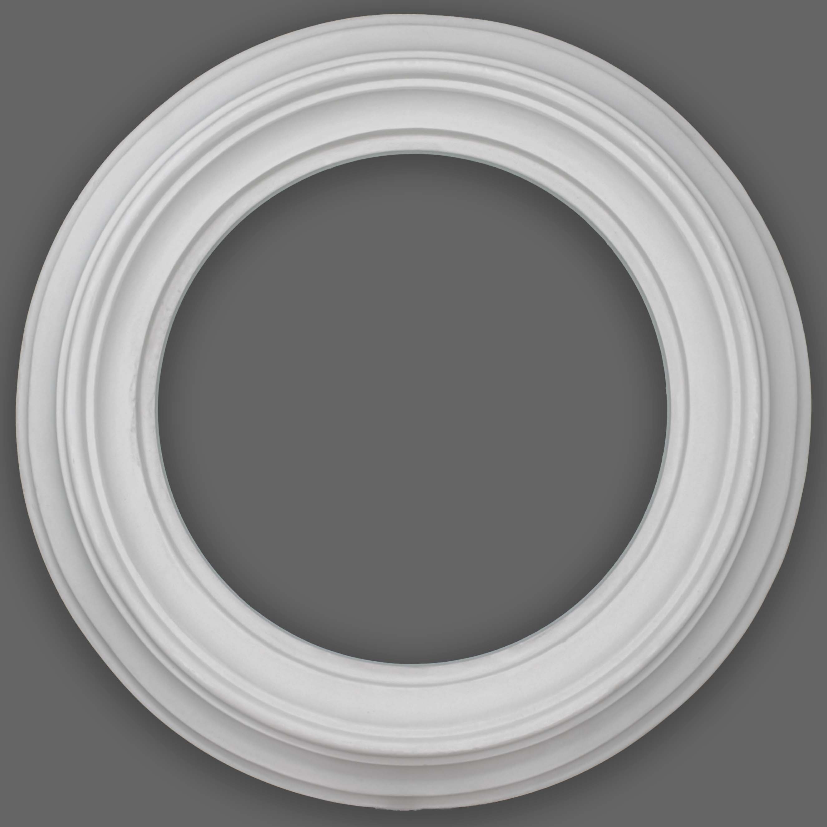 PROVISTON | Gips Rosette Cheltenham | Echter Gipsstuck | Ø46 cm | Stuckrosette