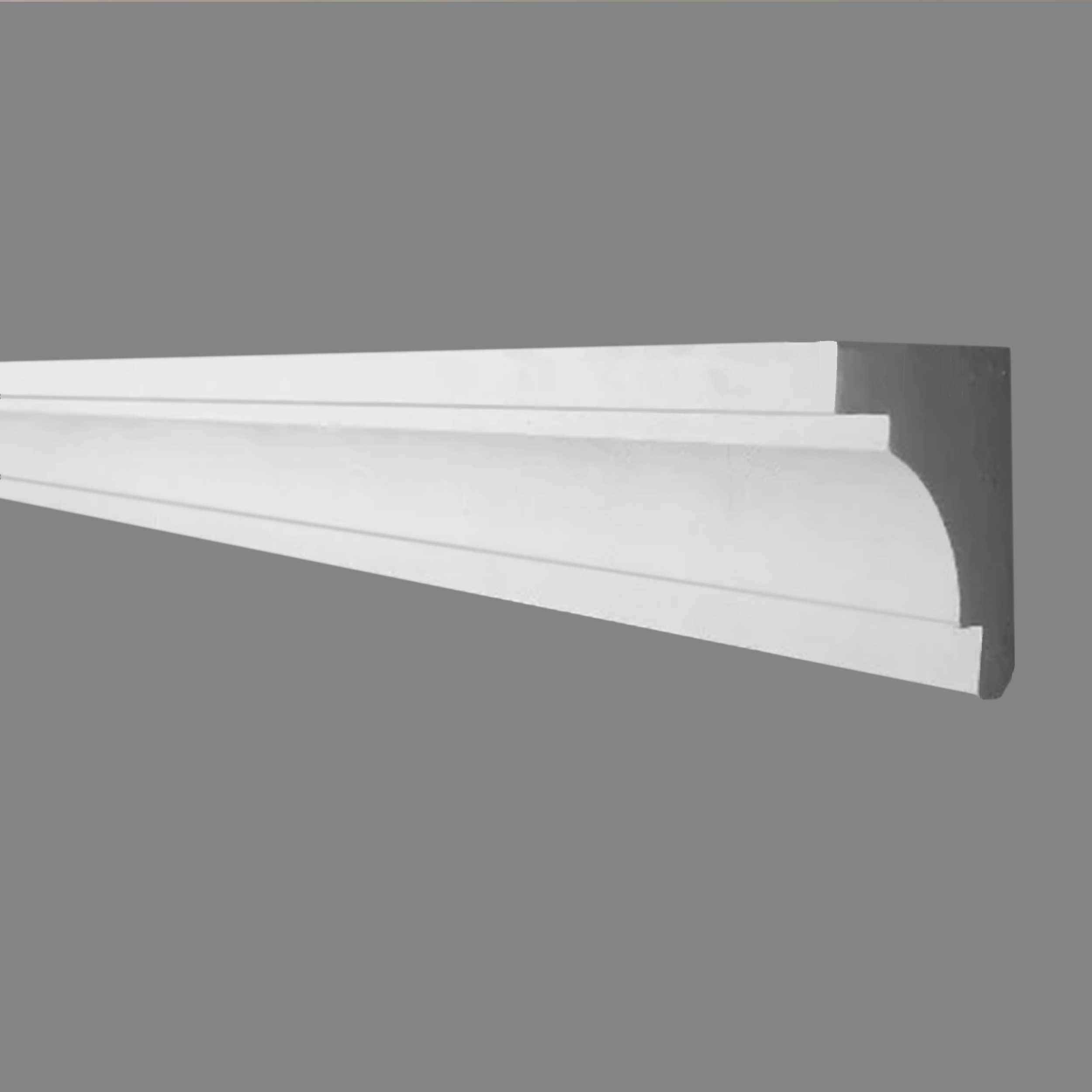 PROVISTON | Gipsleiste Darmstadt | Echter Gipsstuck | 50 x 60 x 1000 mm | Stuckleisten aus Gips