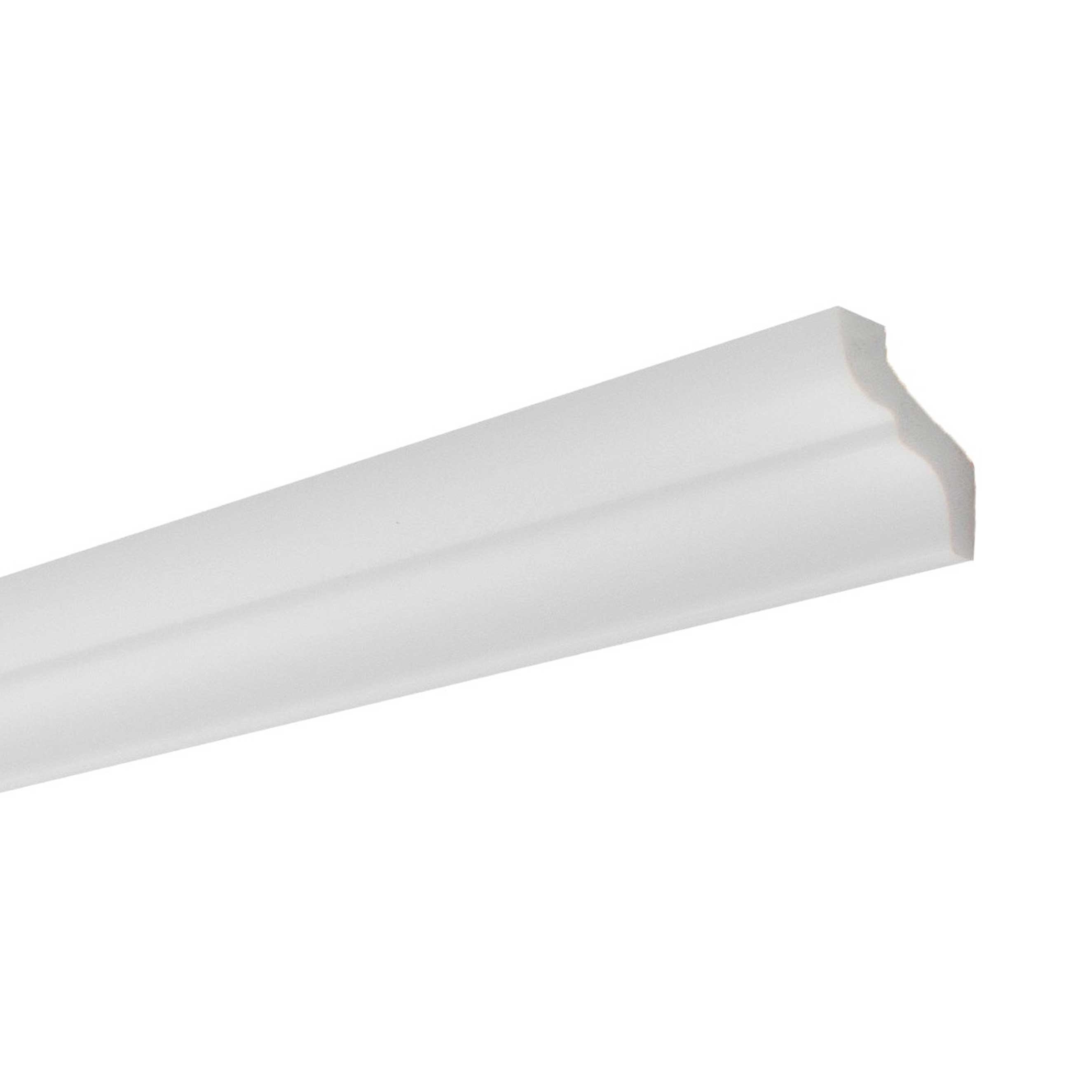 NMC Stuckleiste F NOMASTYL Polystyrol 30 x 35 x 2000 mm Weiß Deckenleiste