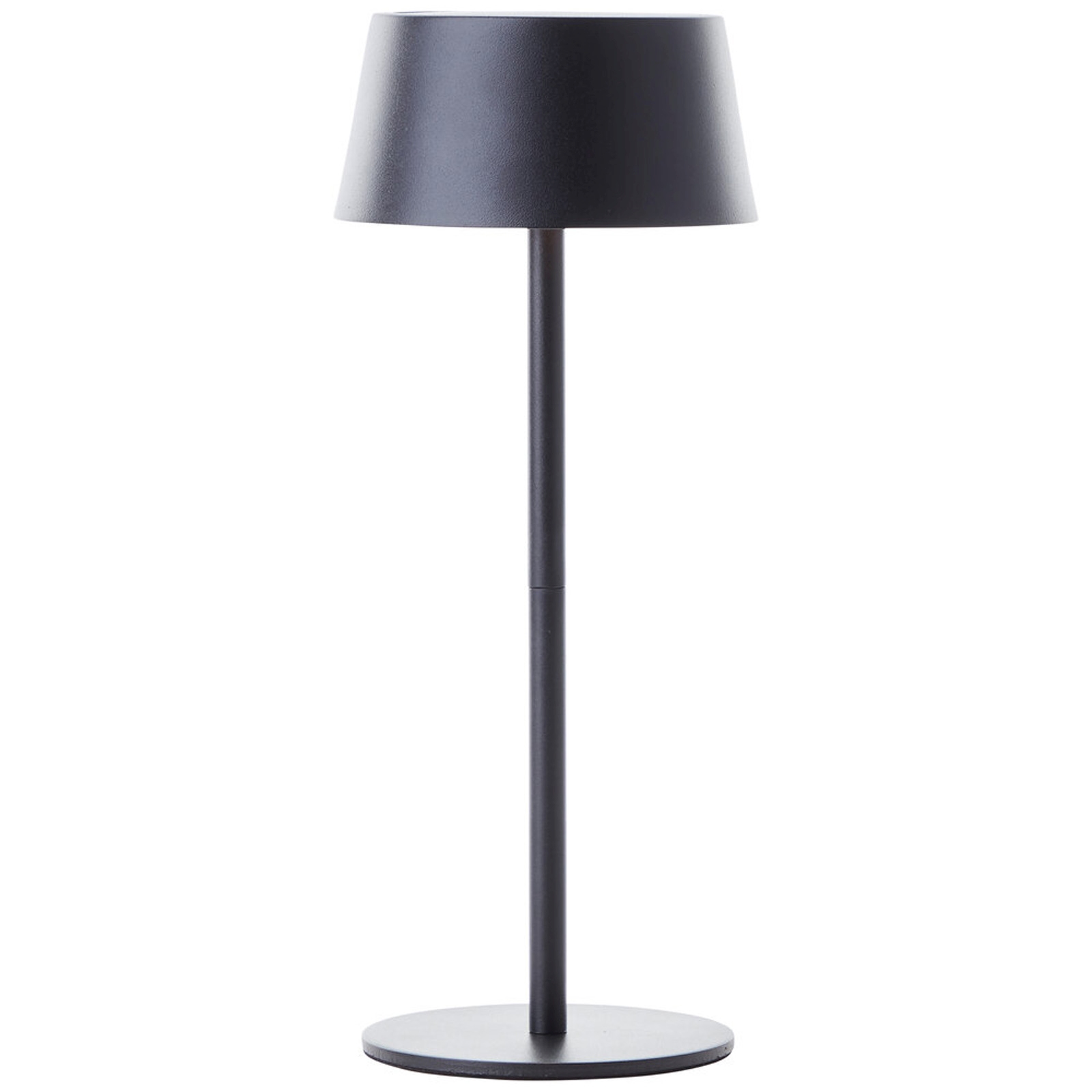 LED Tischleuchte cm Schwarz Metall Tischlampe Modern Basic Lichtfarbe: Warmweiß Harmonisch