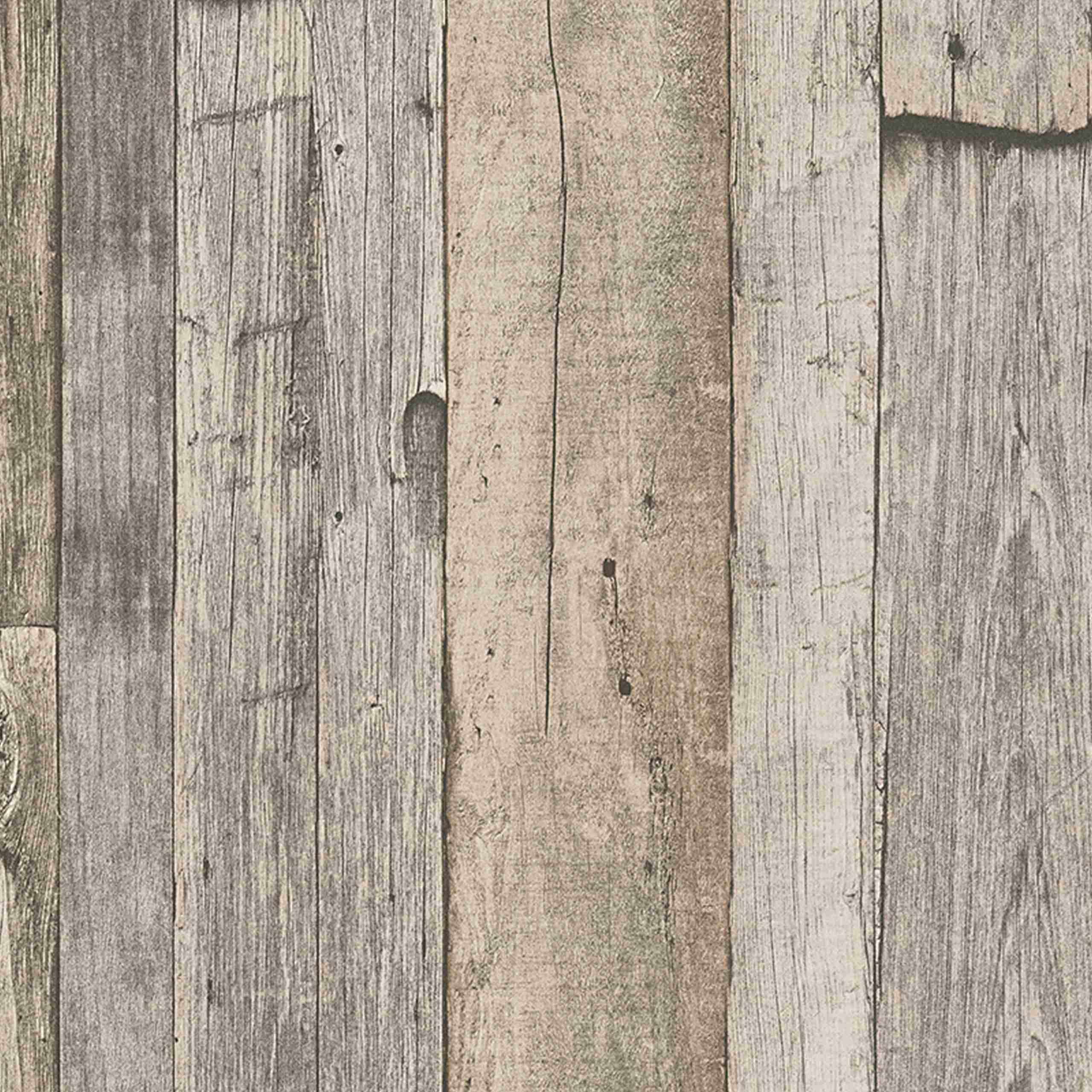 A.S. Creation | Best of Wood'n Stone | 959312 | Vliestapete | Holzoptik | 0.53 x 10.05 m | Beige