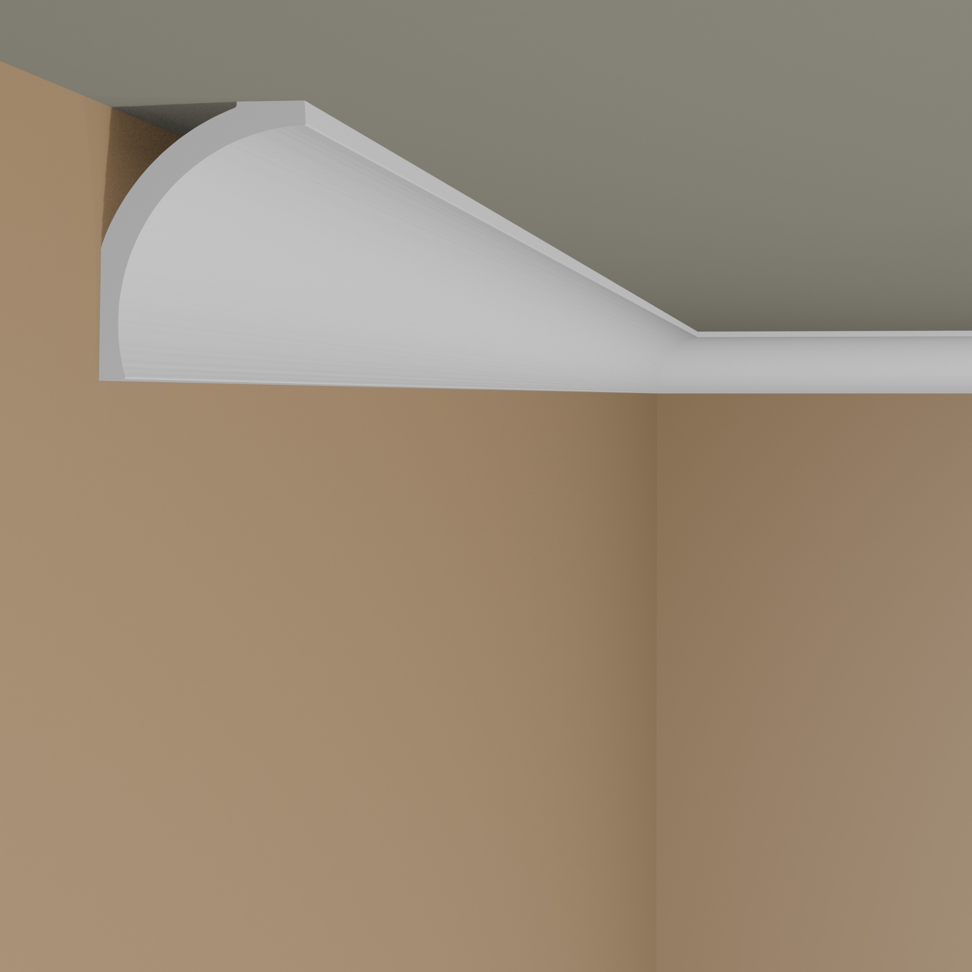 NMC Stuckleiste B1 NOMASTYL Polystyrol 66 x 78 x 2000 mm Weiß Deckenleiste