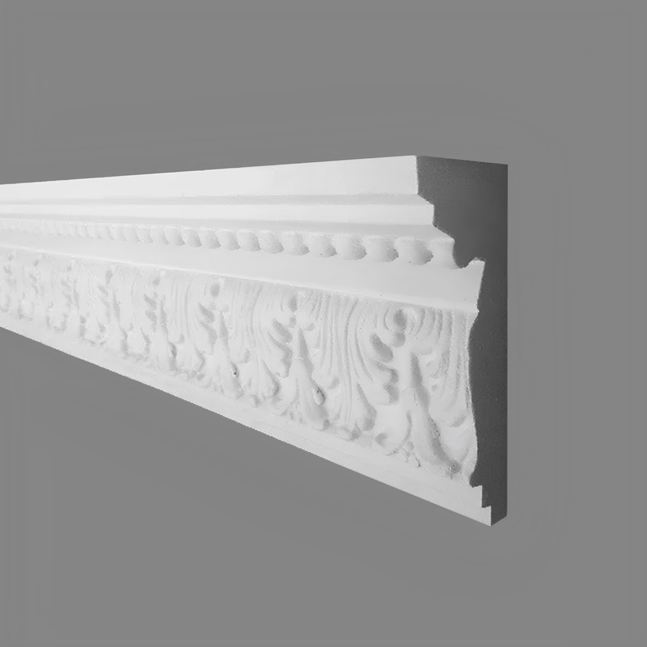 PROVISTON | Gipsleiste Bonn | Echter Gipsstuck | 50 x 120 x 1050 mm | Stuckleisten aus Gips