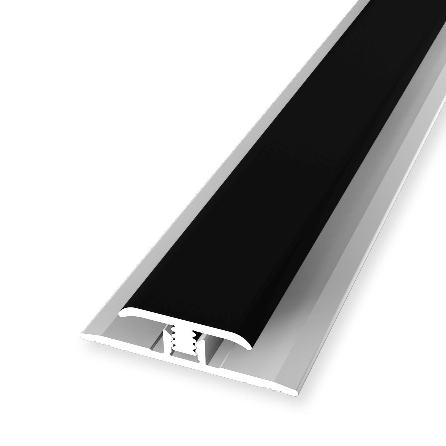 Verbindungsprofil 7 x 7 x 2600 mm Einfasshöhe 3 - 5 mm Aluminium Clip-Verbinder Glatt Küberit