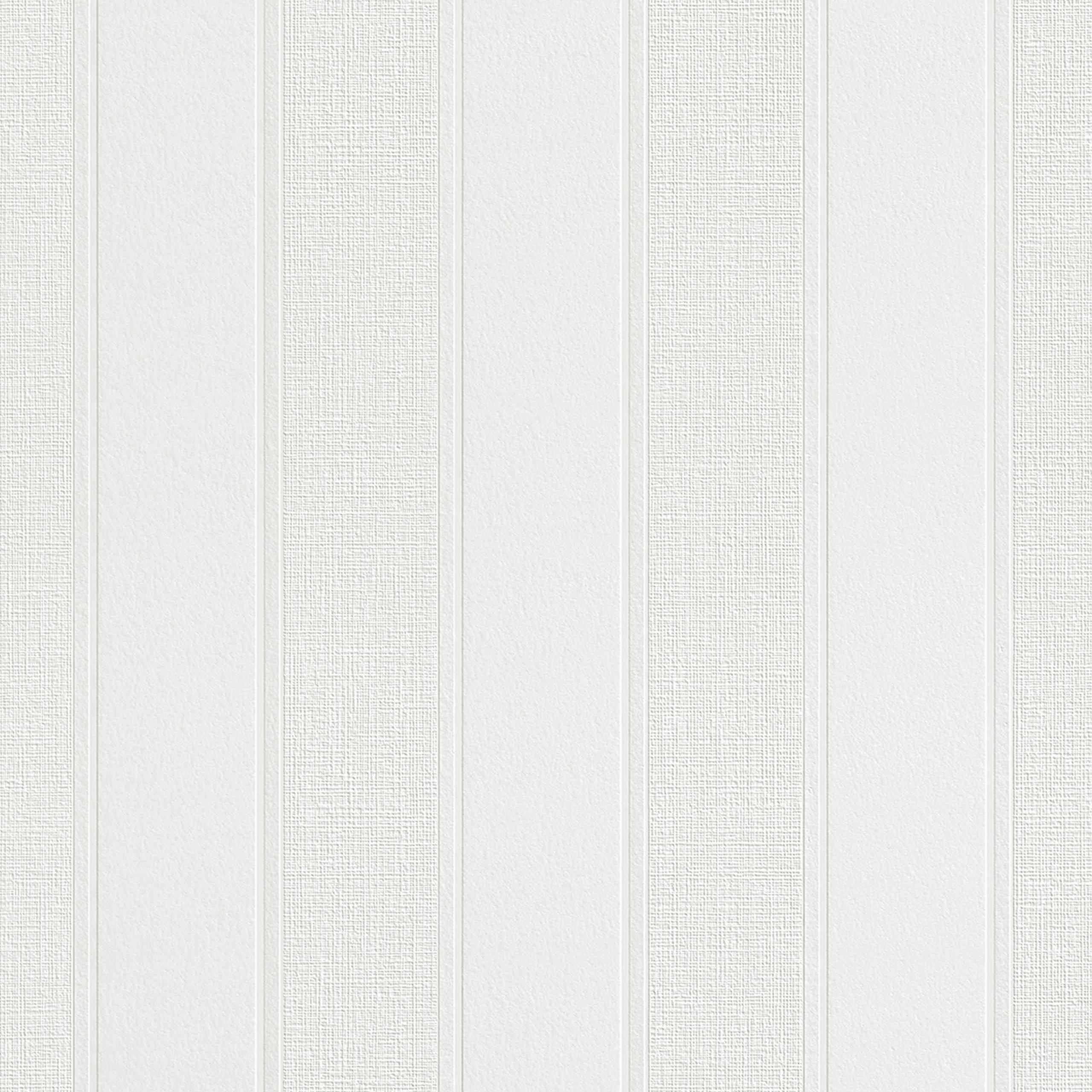 Rasch | Wallton | 141801 | Vliestapete | Einfarbig | Uni | 0.53 x 10.05 m | Weiß
