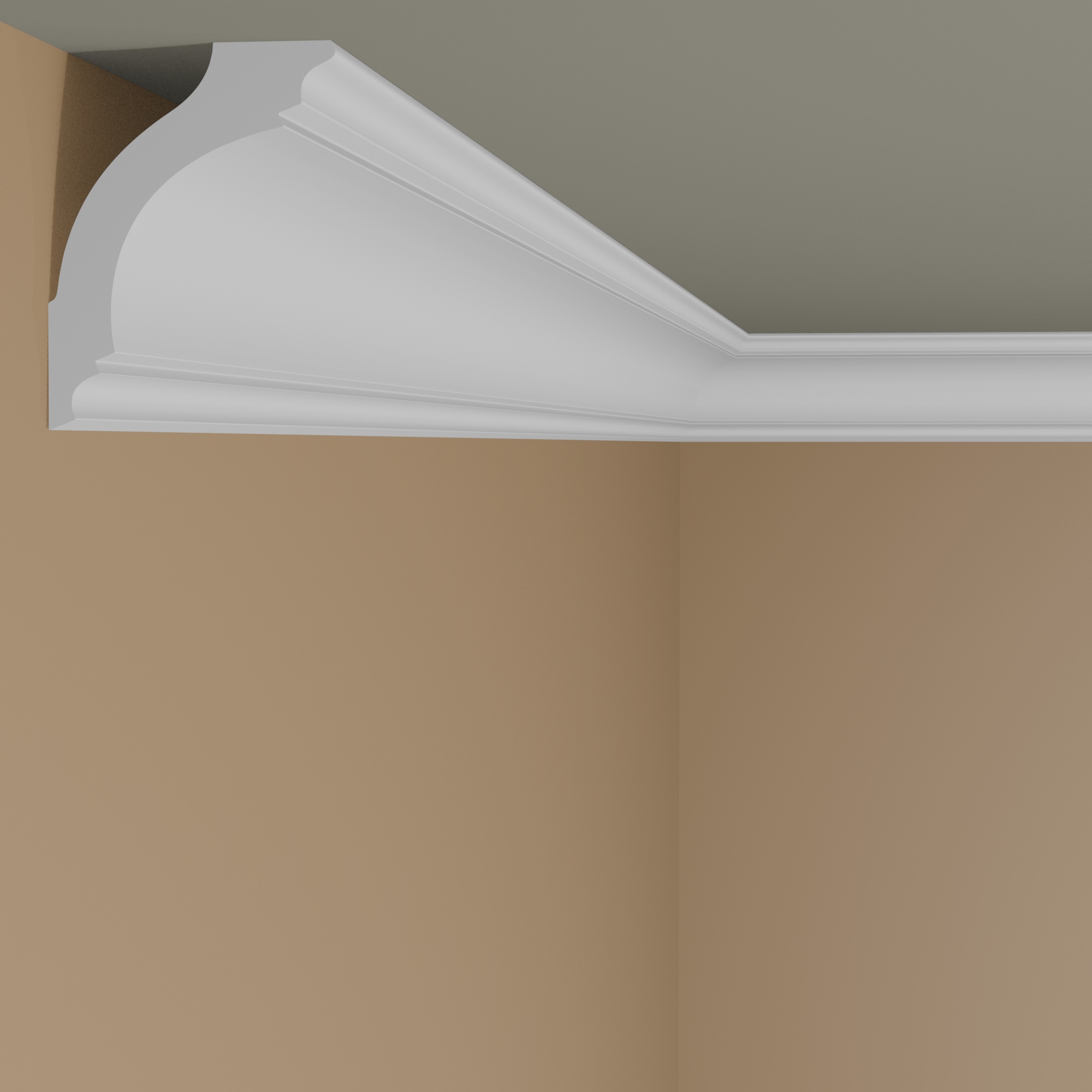 NMC Lichtleiste Z1220 ARSTYL Polyurethan 50 x 75 x 2000 mm Weiß Deckenleiste LED Leiste