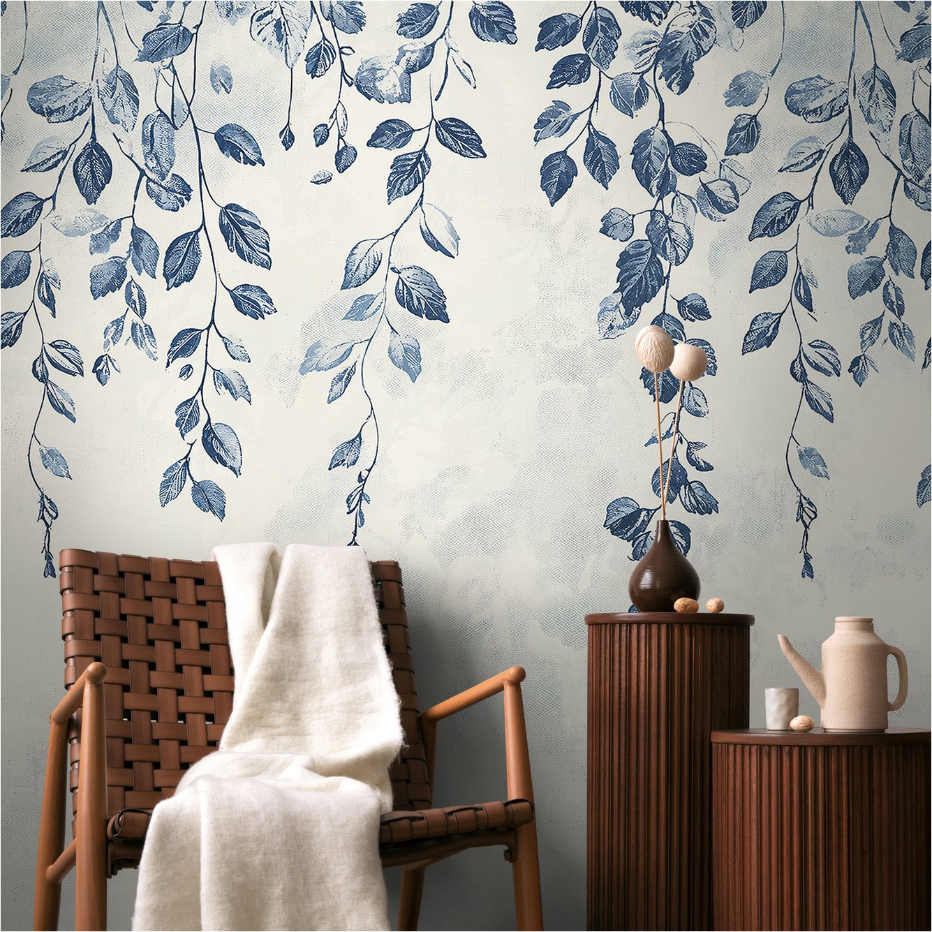 Fototapete 791445 Blau Floral Natur CosmoLiving by Cosmopolitan A.S. Creation